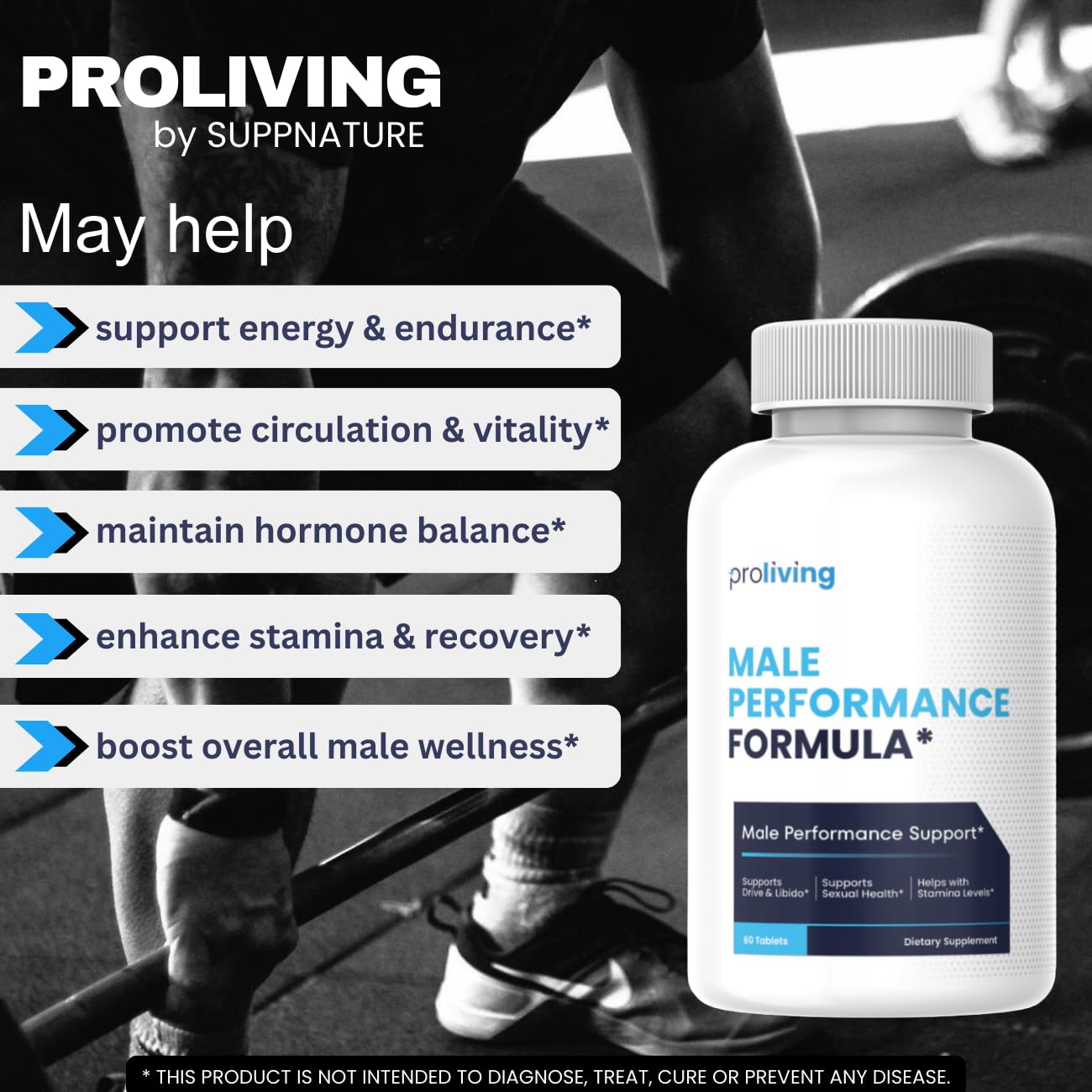 SuppNature Proliving Pills for Men 60 Tablets