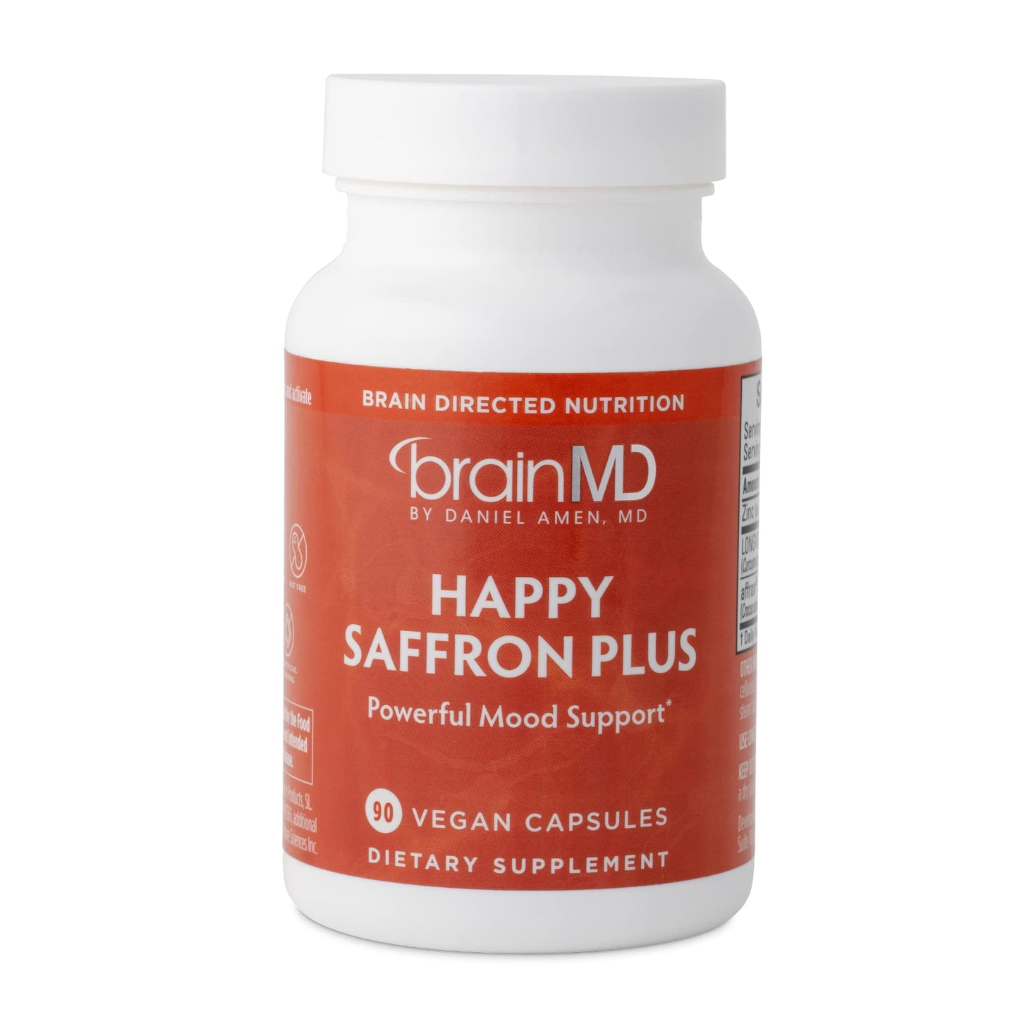 BRAINMD Dr Amen Happy Saffron Plus Capsules, 90 Count