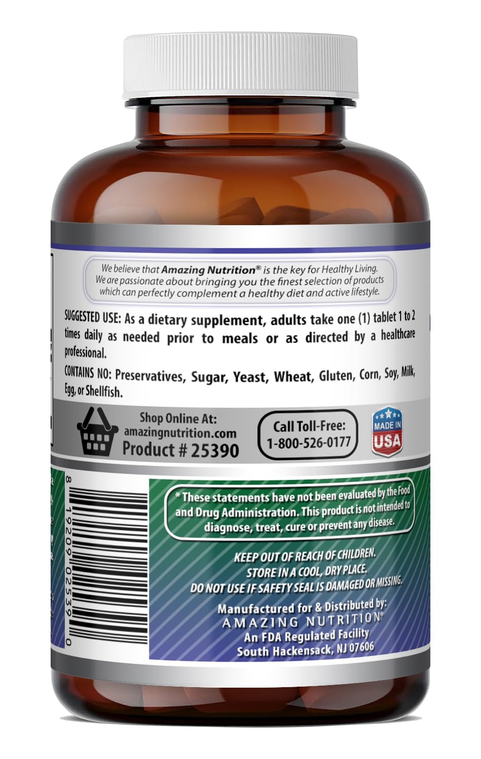 Amazing Nutrition Tribulus Extract 1000 Mg Tablet, 90 Count