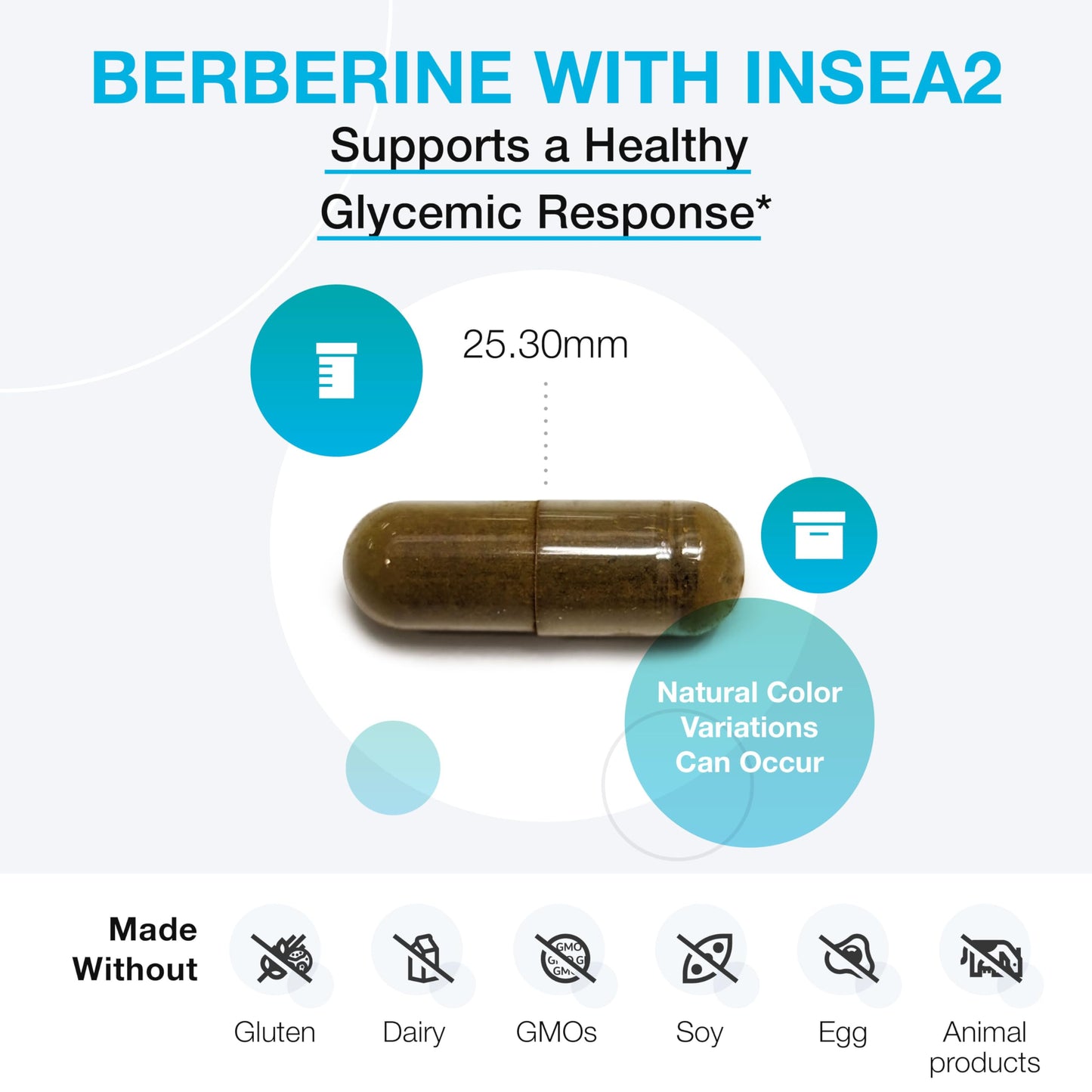 XYMOGEN Berberine with InSea2 - Blend of Polyphenols Capsules, 60 Count