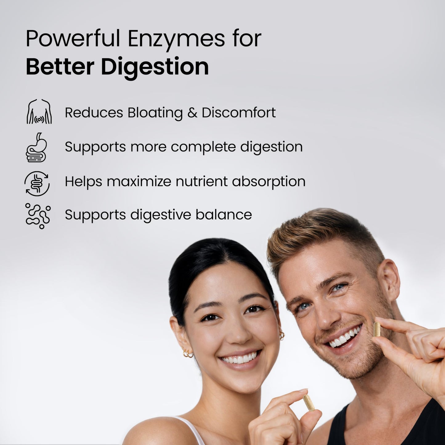 Cocó March N.M.D Digestive Enzymes – Broad Spectrum 18 Enzyme Blend, 30 Veg Capsules