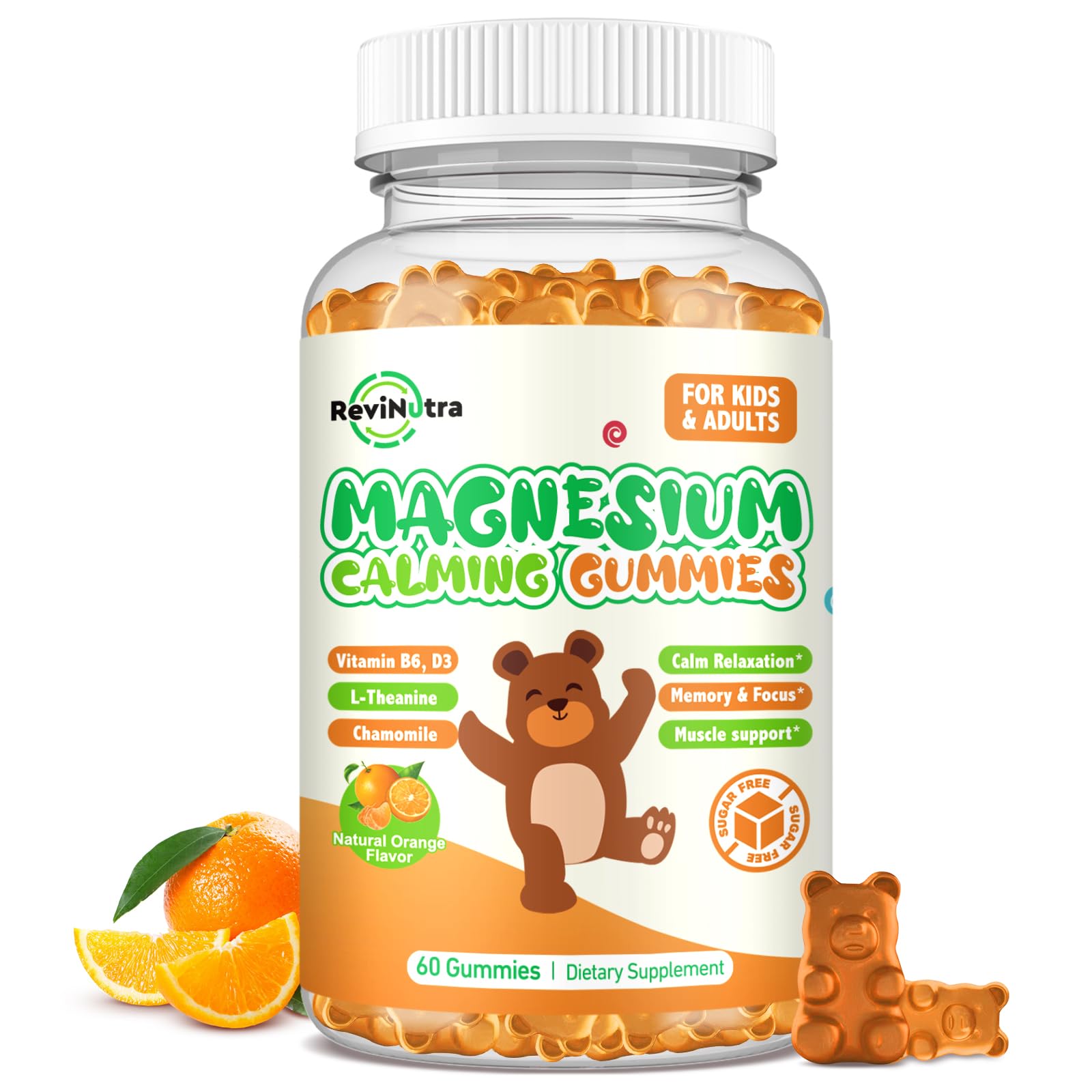 ReviNutra Magnesium Glycinate Gummies 60 Count