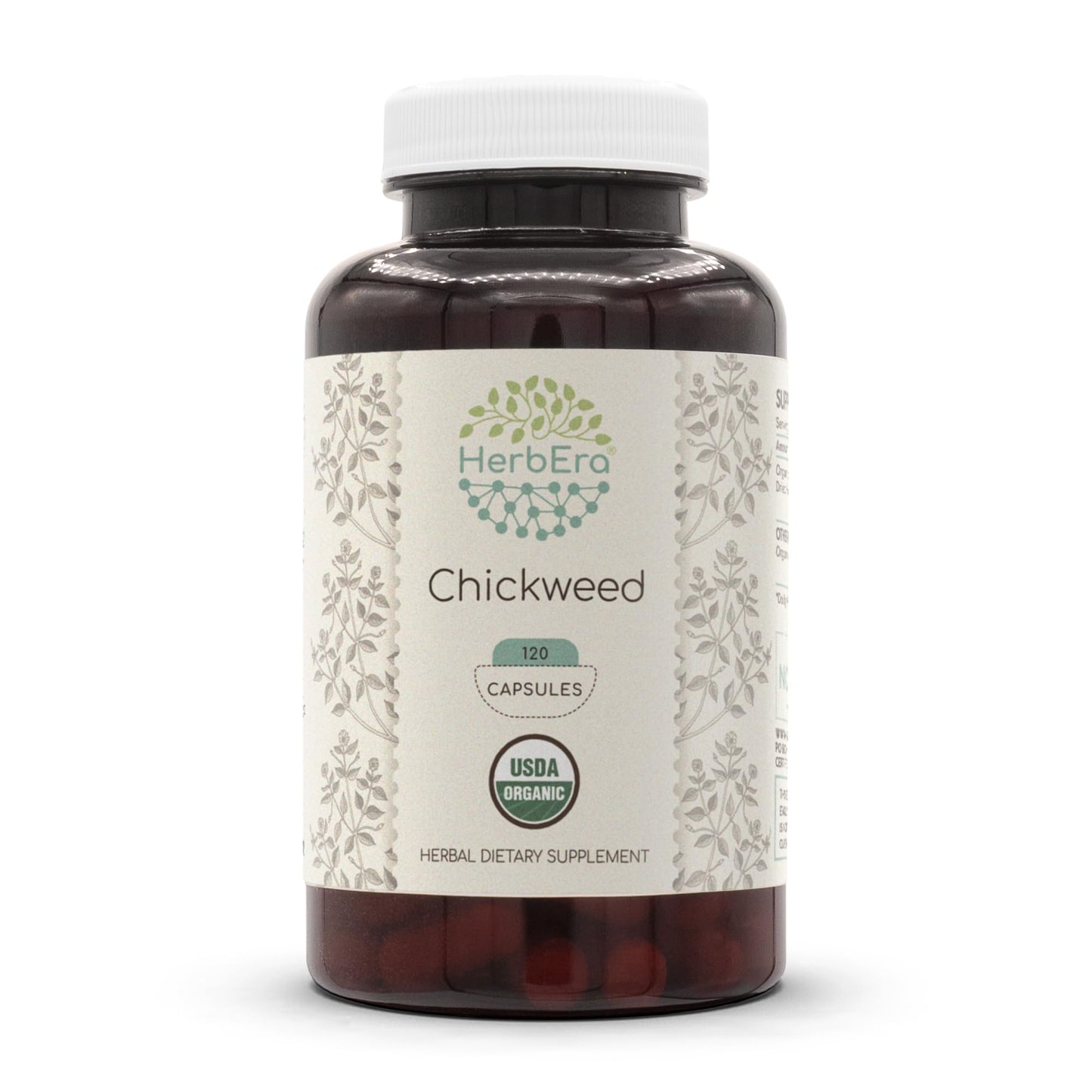 HerbEra Chickweed Capsules 120 Capsules