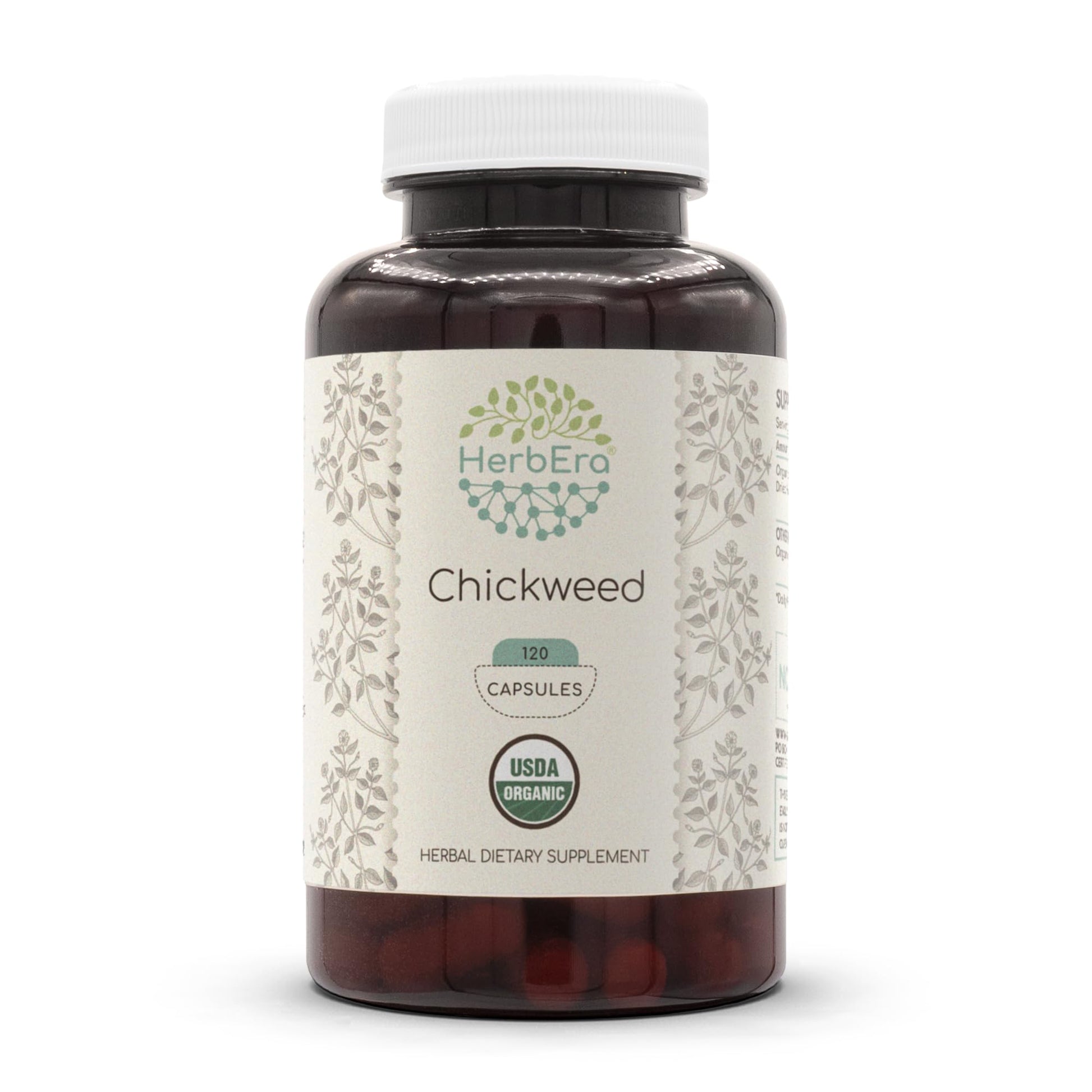 HerbEra Chickweed Capsules 120 Capsules