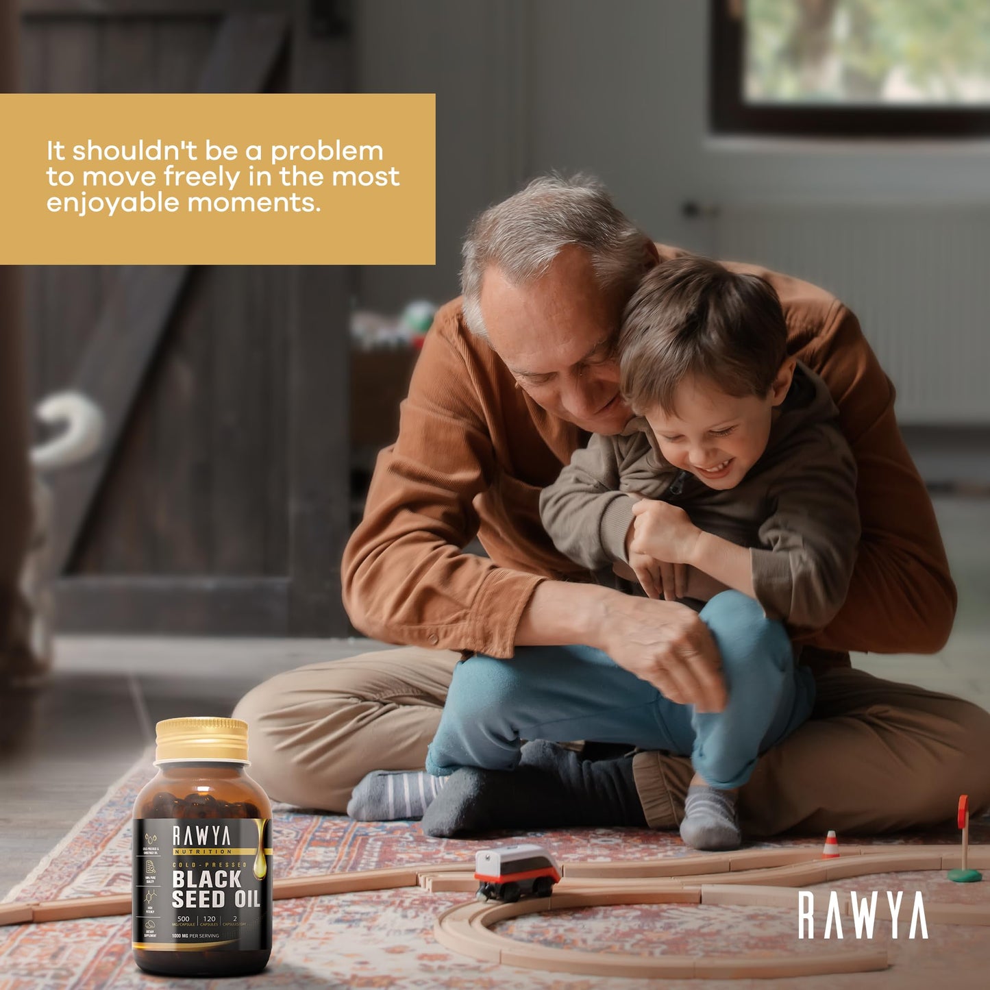 RAWYA Black Seed Oil Softgel Capsules 120 Count