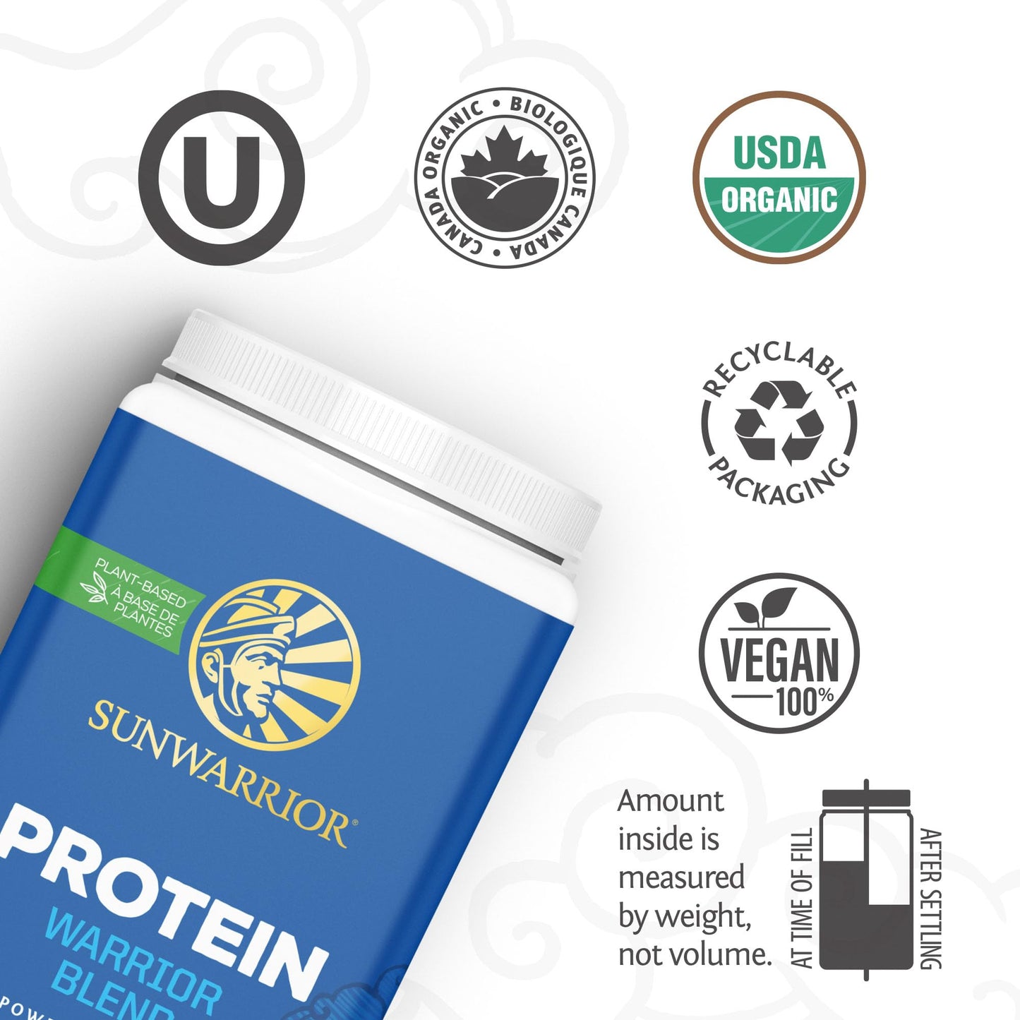 Sunwarrior Organic Plant Based Protein Powder 30 Servings