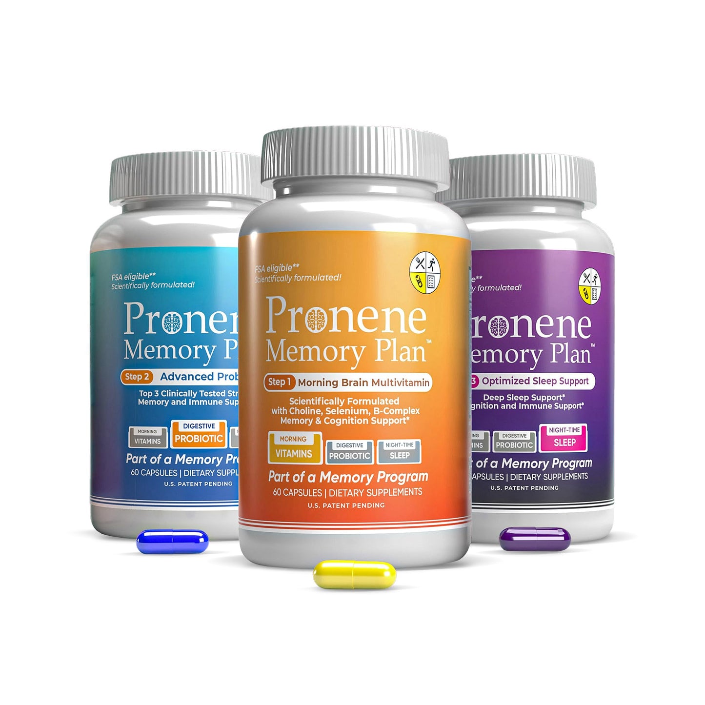 Pronene Memory Plan Morning Brain Multivitamin Capsules, 180 Count