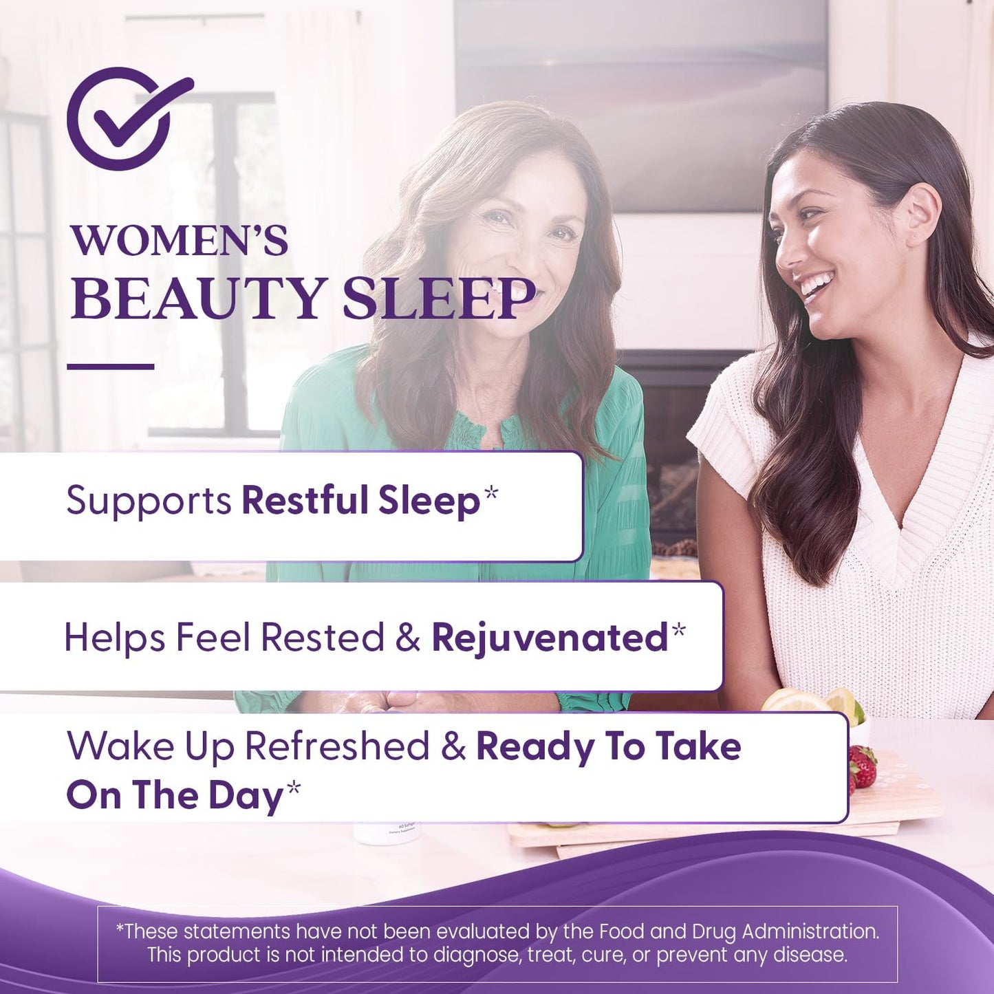 Doctor's Best Women's Beauty Sleep with Magnesium, Theanine, Melatonin, Sleep & Relaxation Support, Non-GMO, Gluten Free, Soy Free, Vegan, Capsules 60 Count