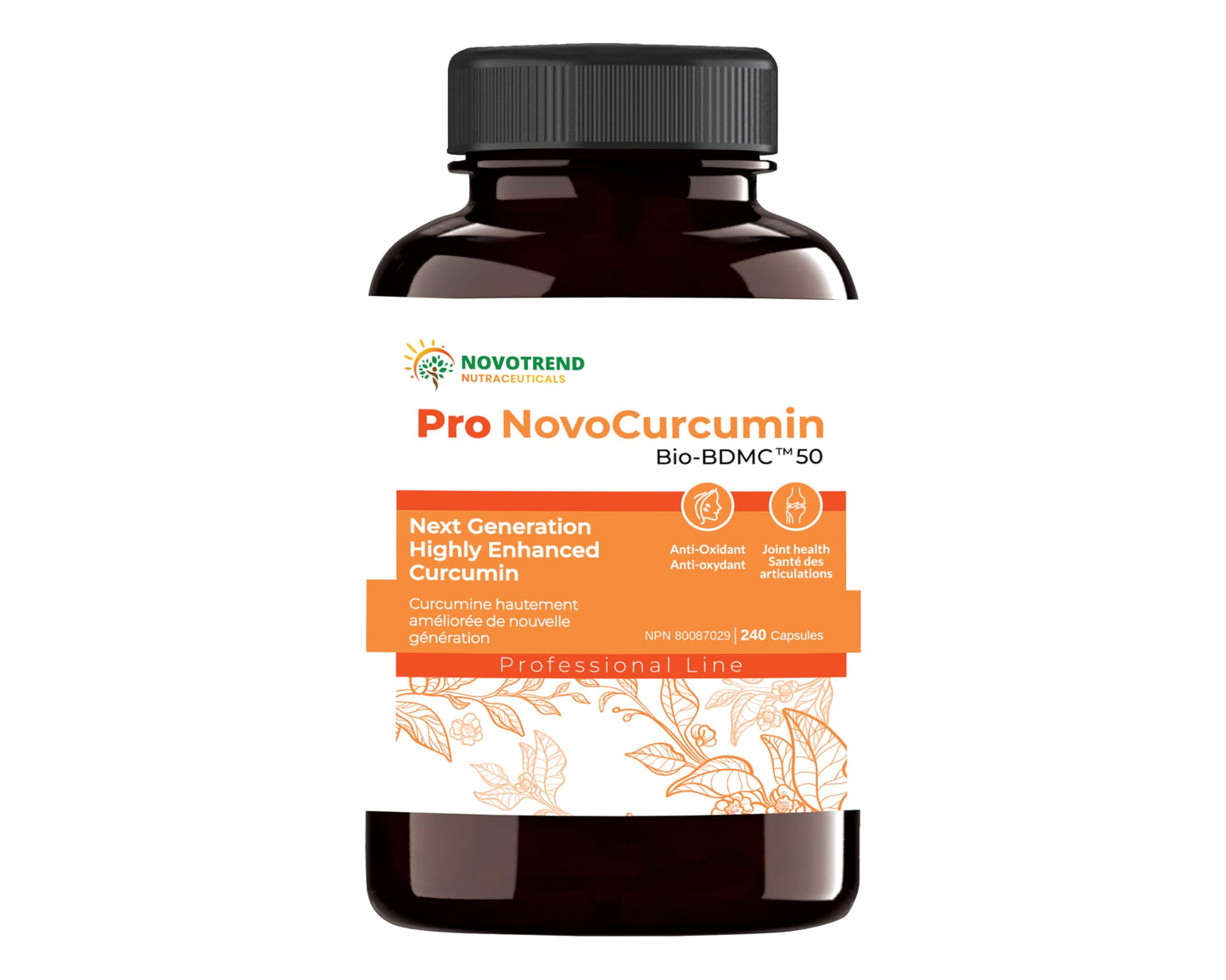 BIOBDMC Pro NovoCurcumin-BioBDMC50-Next Generation Highly Enhanced Curcumin Capsules 240 Count