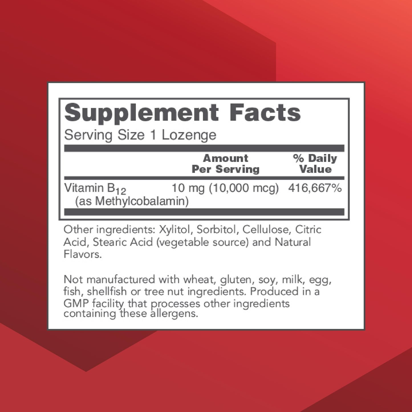 Protocol for Life Balance Methyl B12 10,000mcg Capsule, 60 Count