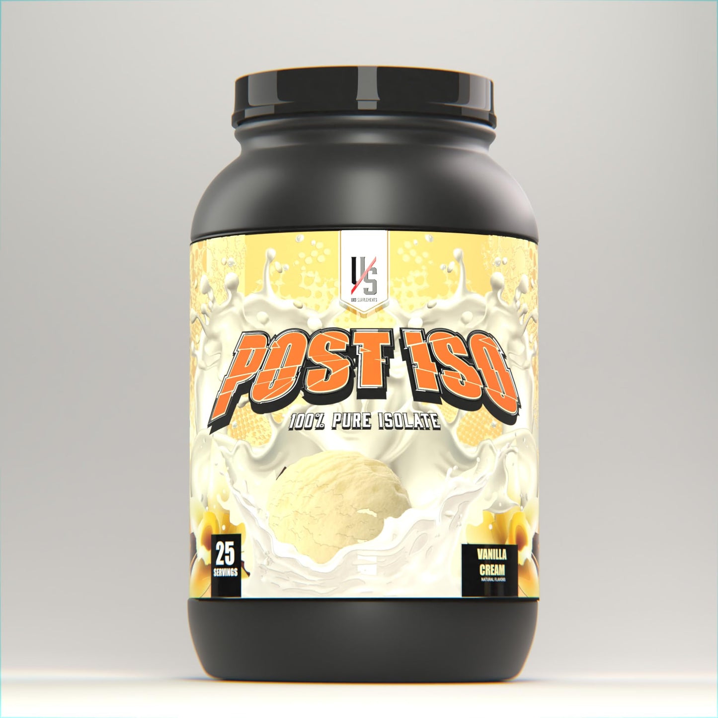 UXO Supplements Post ISO 100% Protein Isolate Protein Powder Vanilla Cream 32 Servings