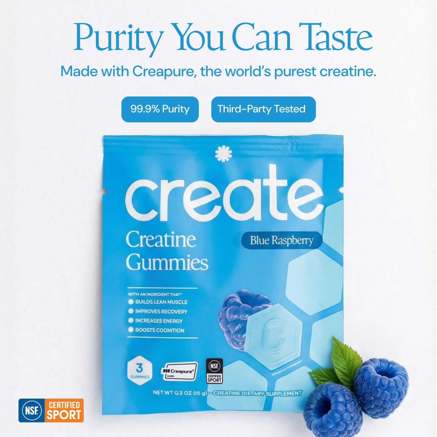 Create Creatine Gummies, 90 Gummies