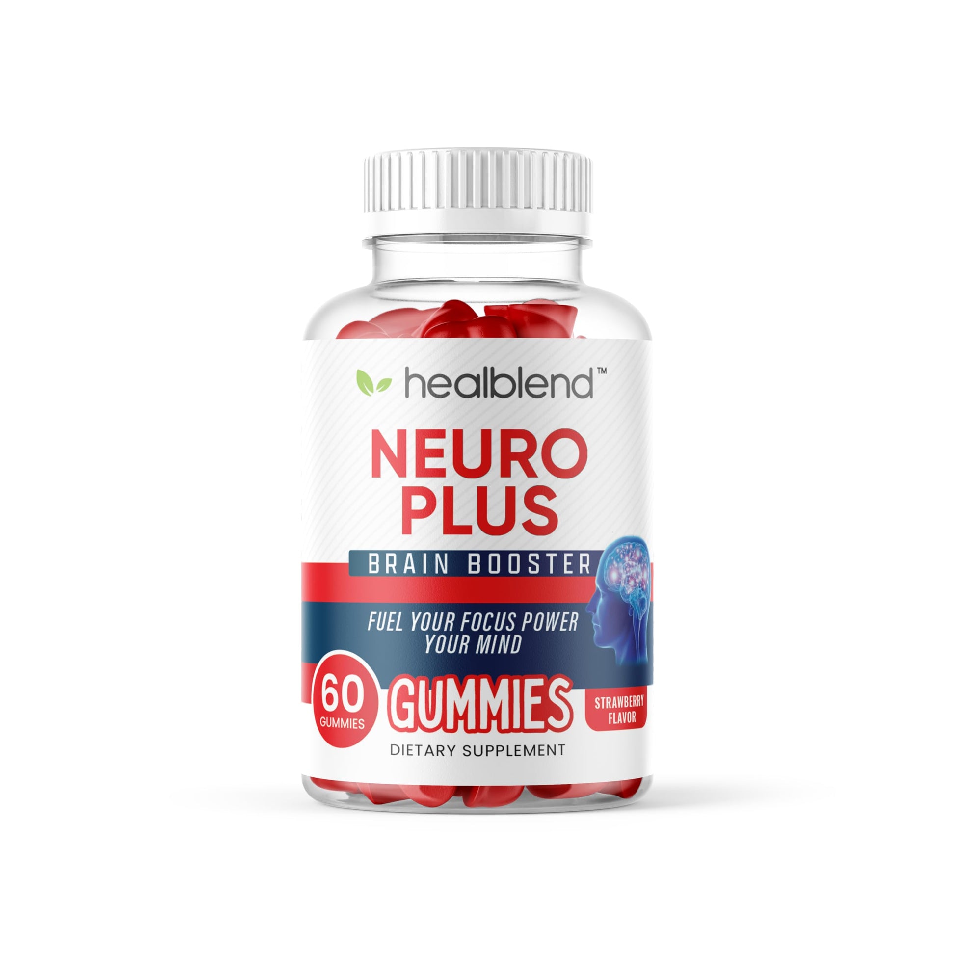 healblend Neuro Plus Brain Booster Gummies 60 Count