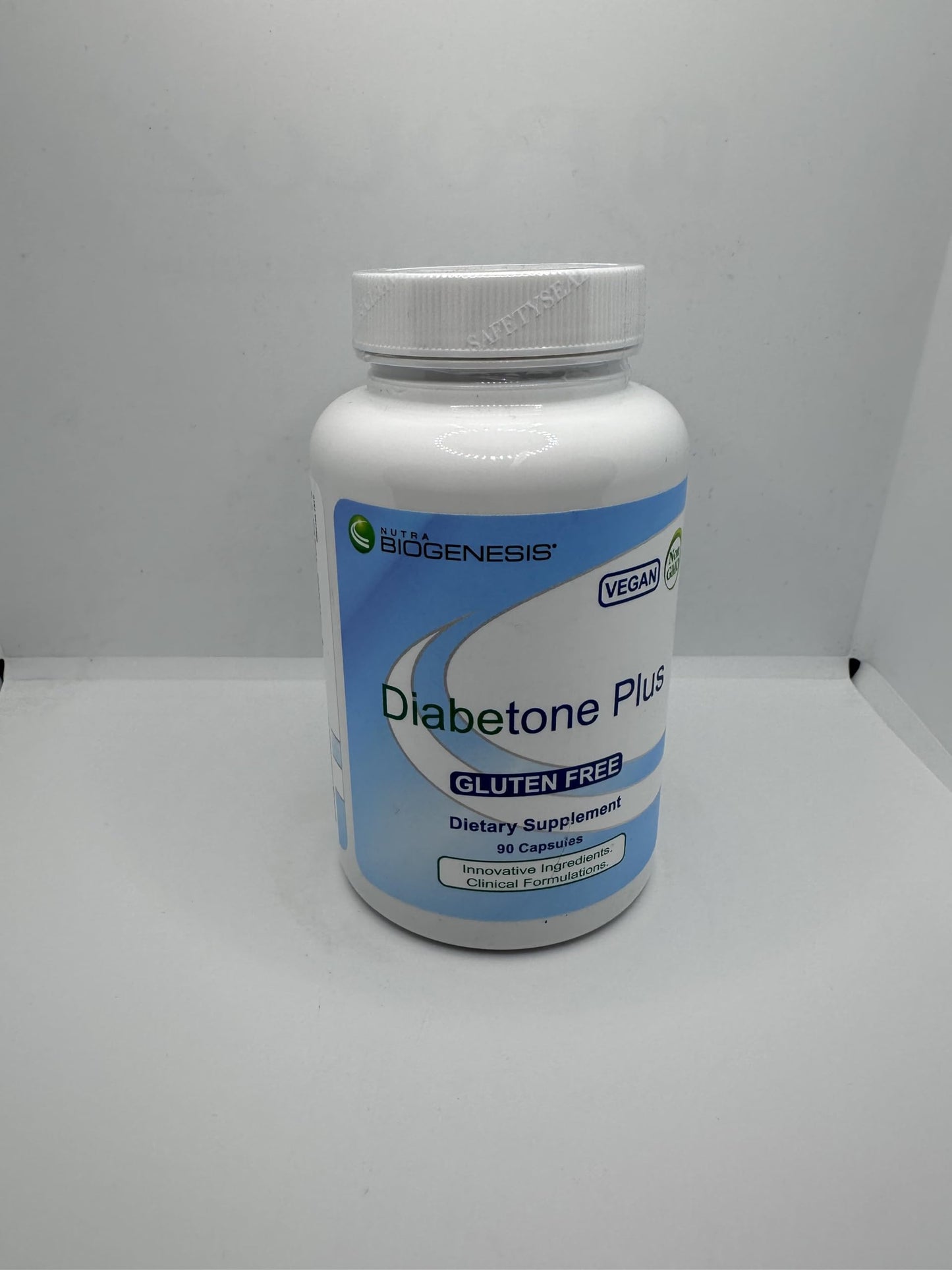 Nutra BioGenesis Diabetone Plus Metabolic Support Supplement with Cinnamon, Gymnema, Inositol & Bitter Melon, Herbal Balance Complex for Women & Men, 90 Capsules