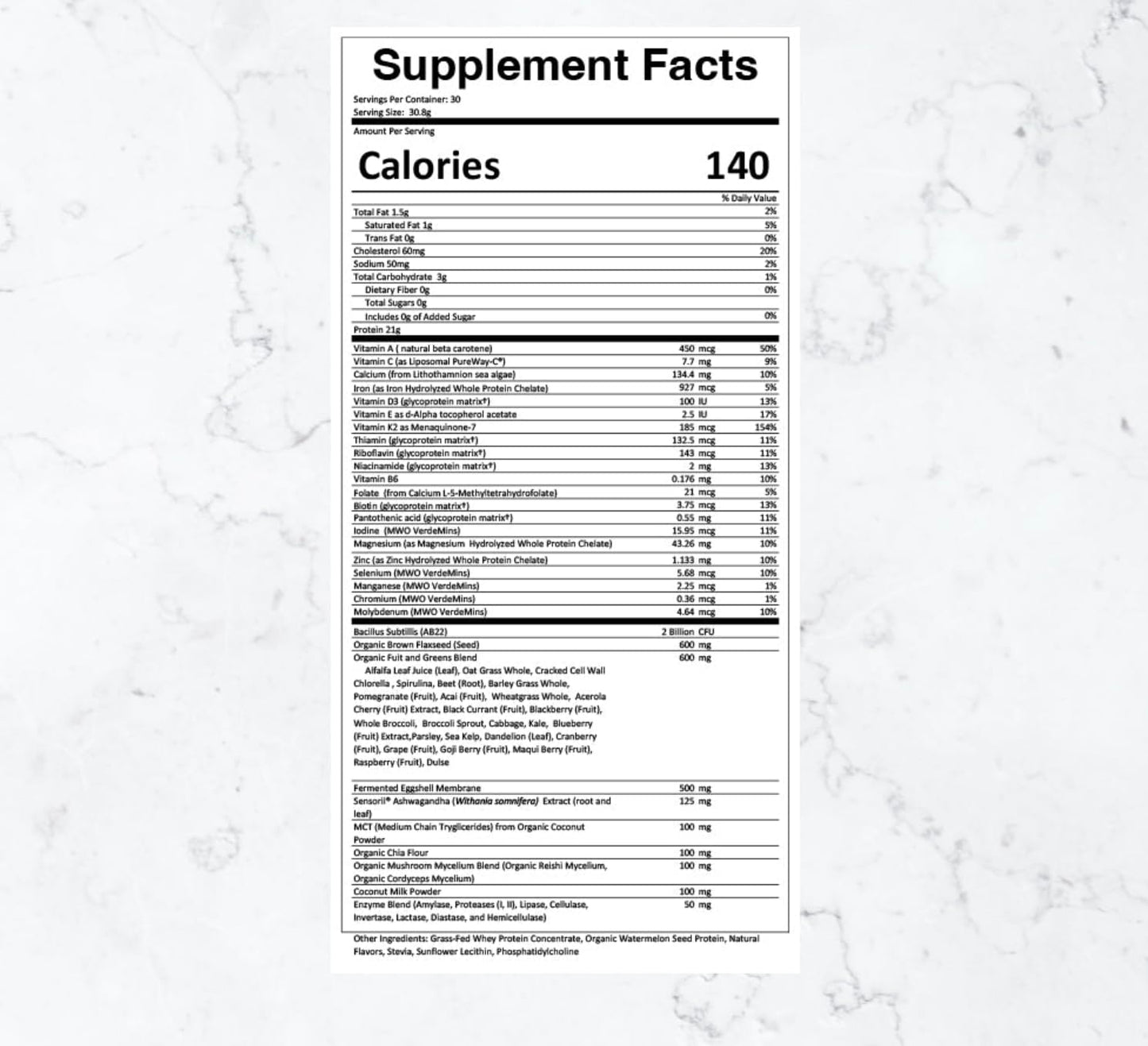 THREAD Performance Daily Fuel All-in-One Sports Nutrition for Young Athletes Whey Protein Powder, 30 Servings, Vanilla Birthday Cake, 2.04 lb