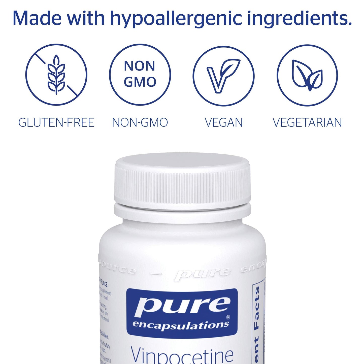 Pure Encapsulations Vinpocetine 20 mg Capsules, 120 Count