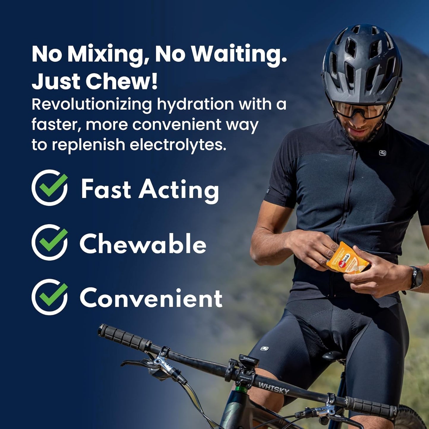 SaltStick Electrolyte FastChews Chewable Tablets, 60 Count