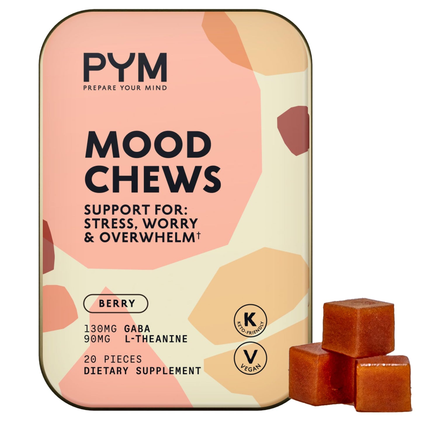 PYM Health Berry Mood Chews Gummy 20 Count
