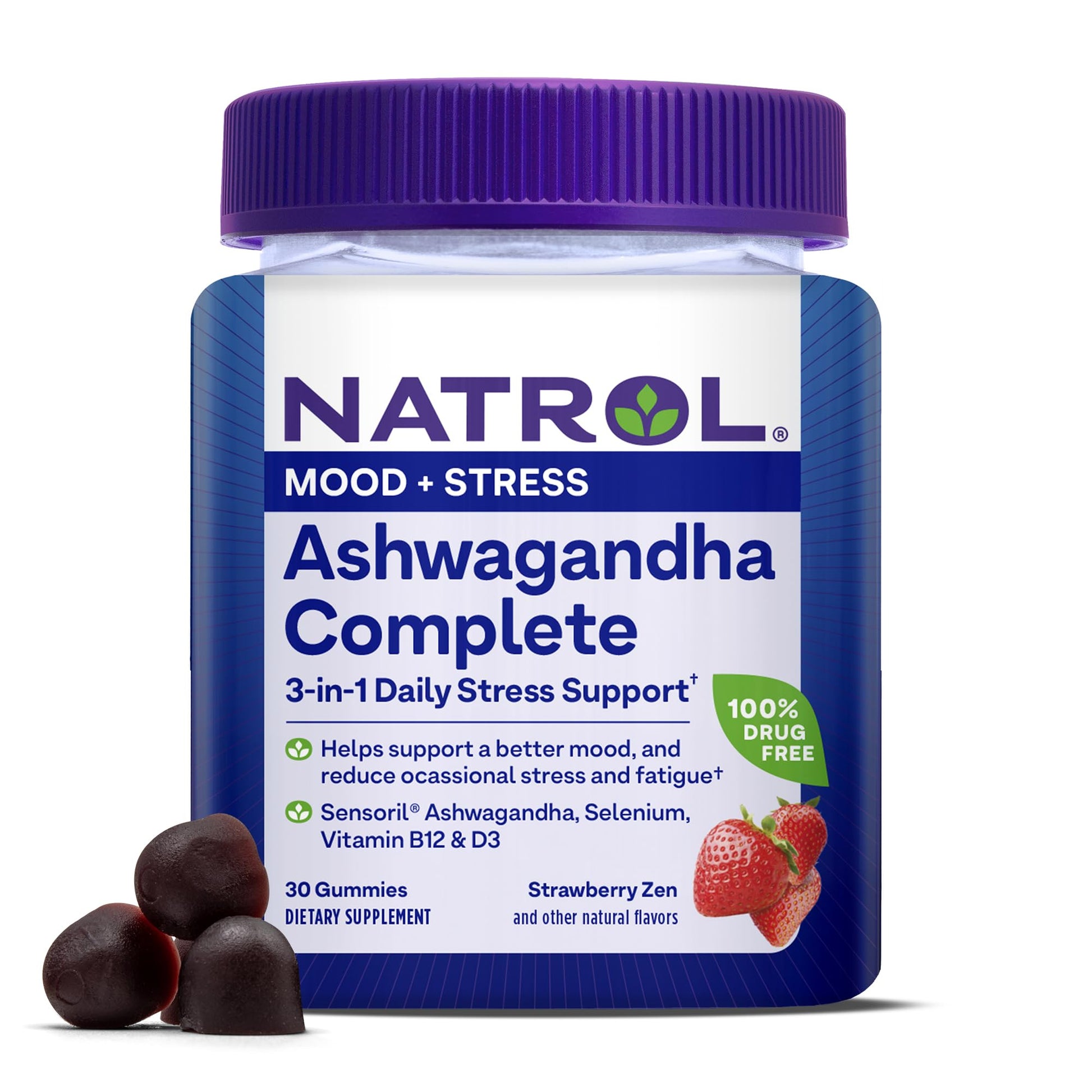 Natrol Ashwagandha Complete Gummy 30 Gummies