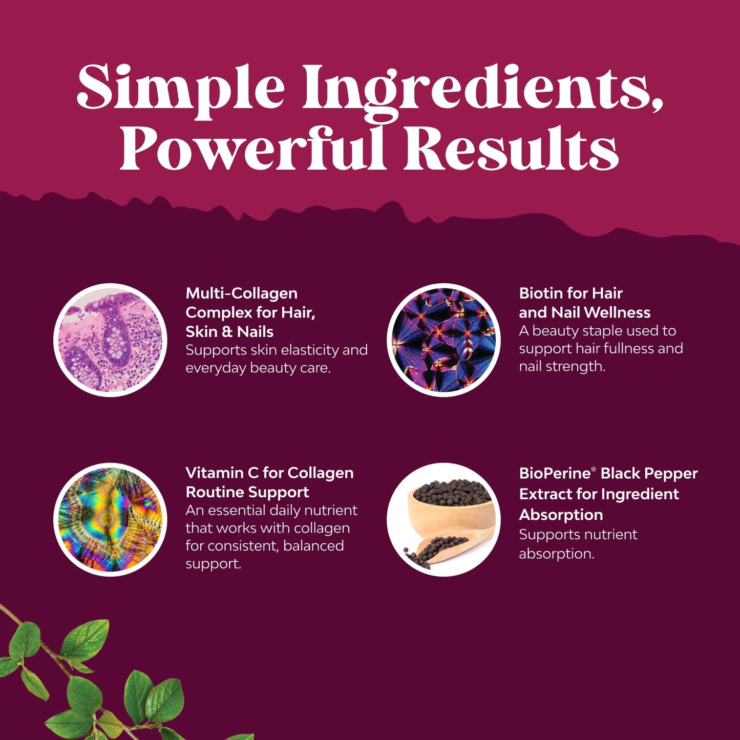 Natures Craft Advanced Multi Collagen Complex Ageless Multi Collagen Peptides with Type 1, 2, 3, 5 & X & Biotin Capsules 270
