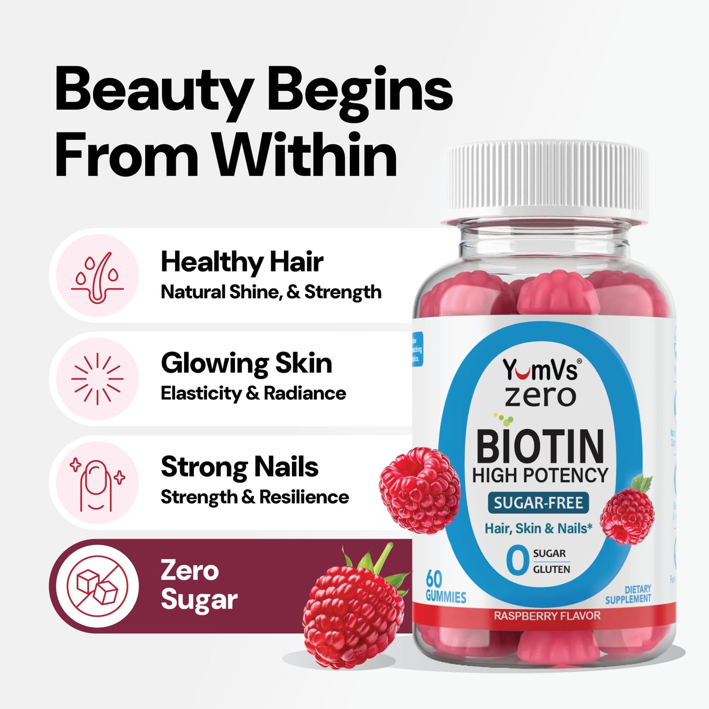 YUM-V'S Biotin Gummy 60 Count