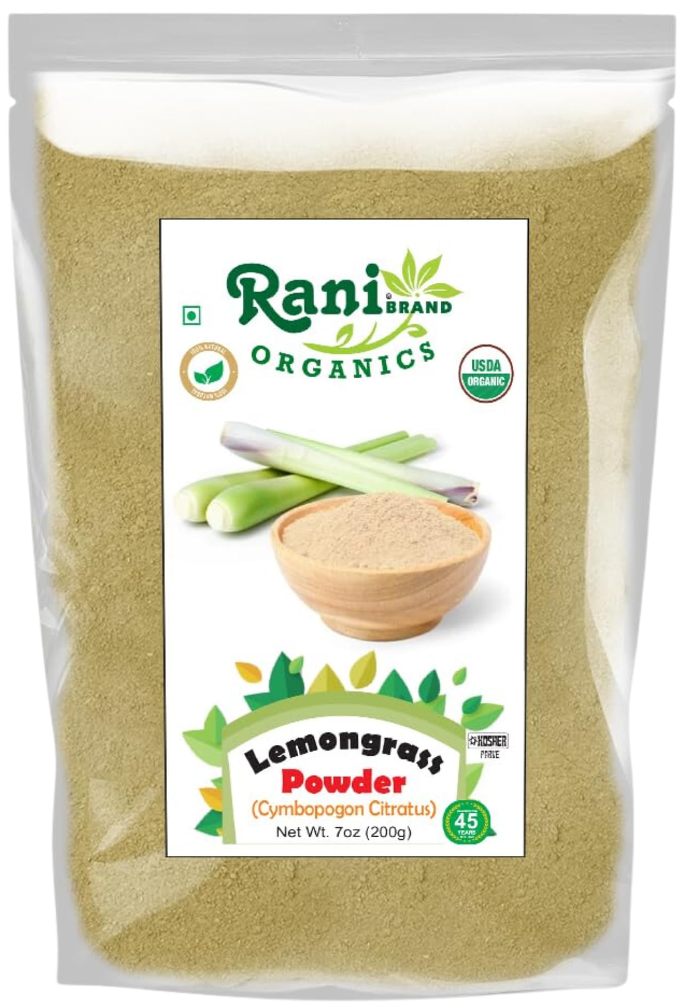 Rani Brand Authentic Indian Products Lemongrass Powder 7 oz