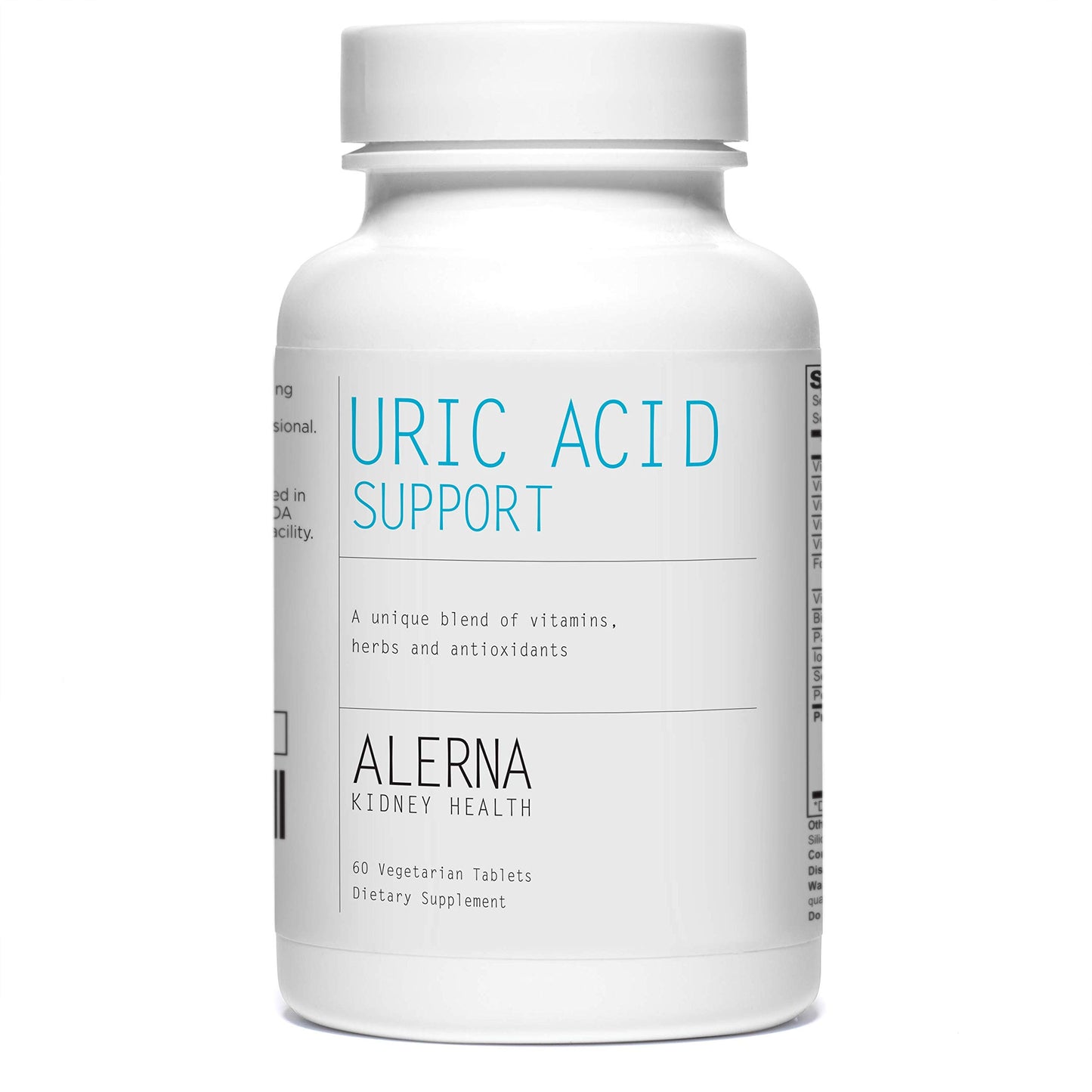 Alerna Kidney Health Uric Acid Support Supplement – Tart Cherry, Celery Seed, Turmeric, Quercetin, 180 Tablets