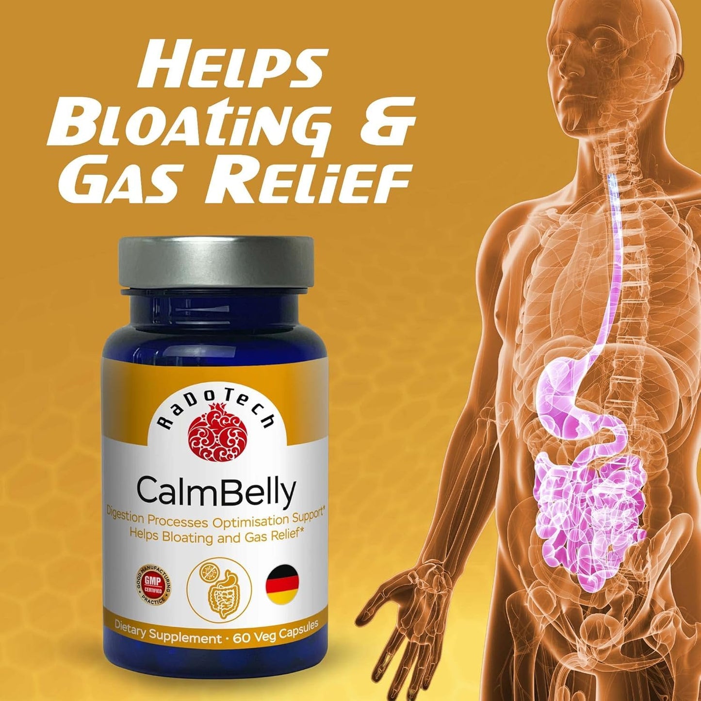 RaDoTech CalmBelly Capsule 180 Count