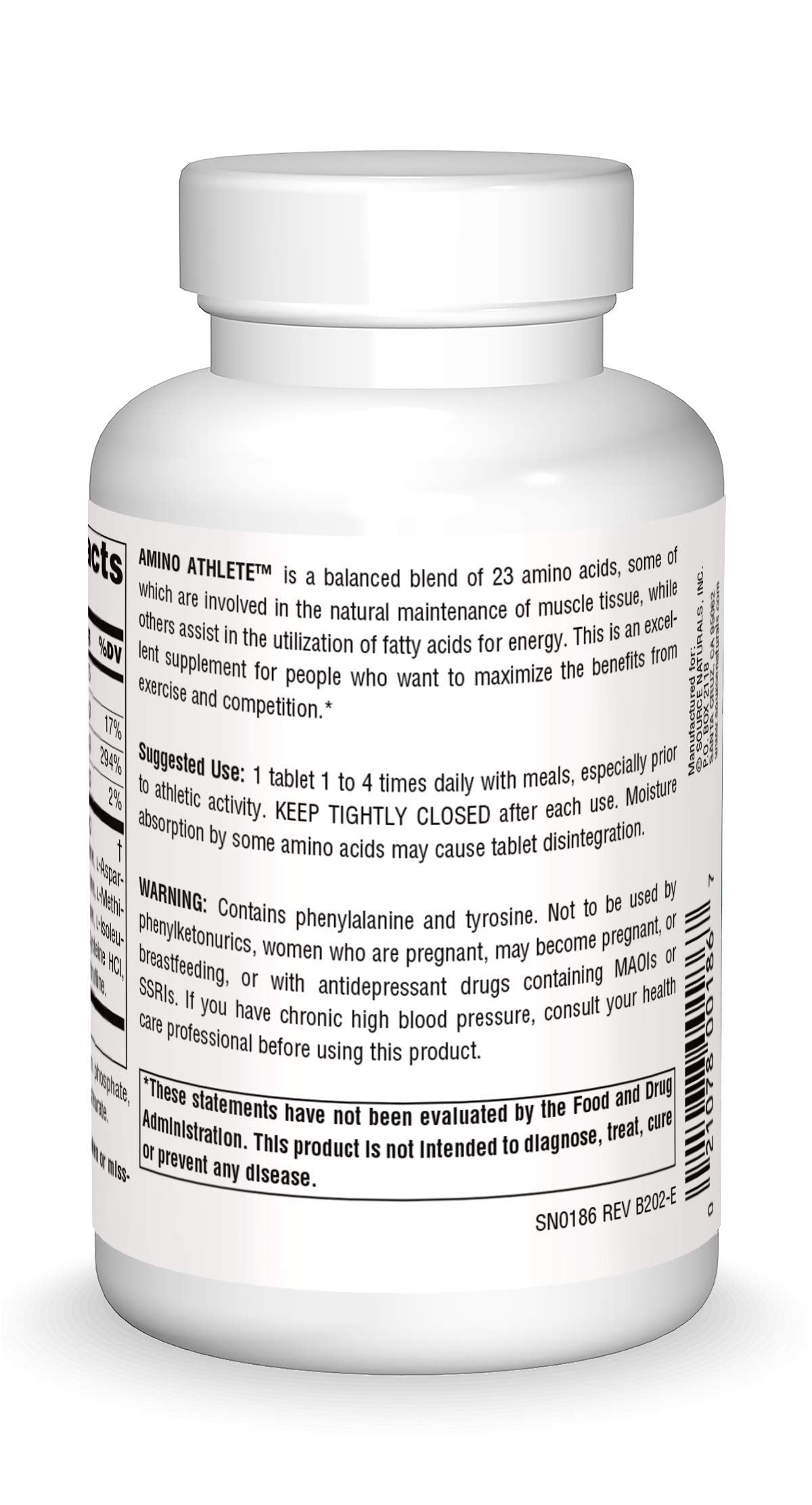Source Naturals Amino Athlete 100 Tablets