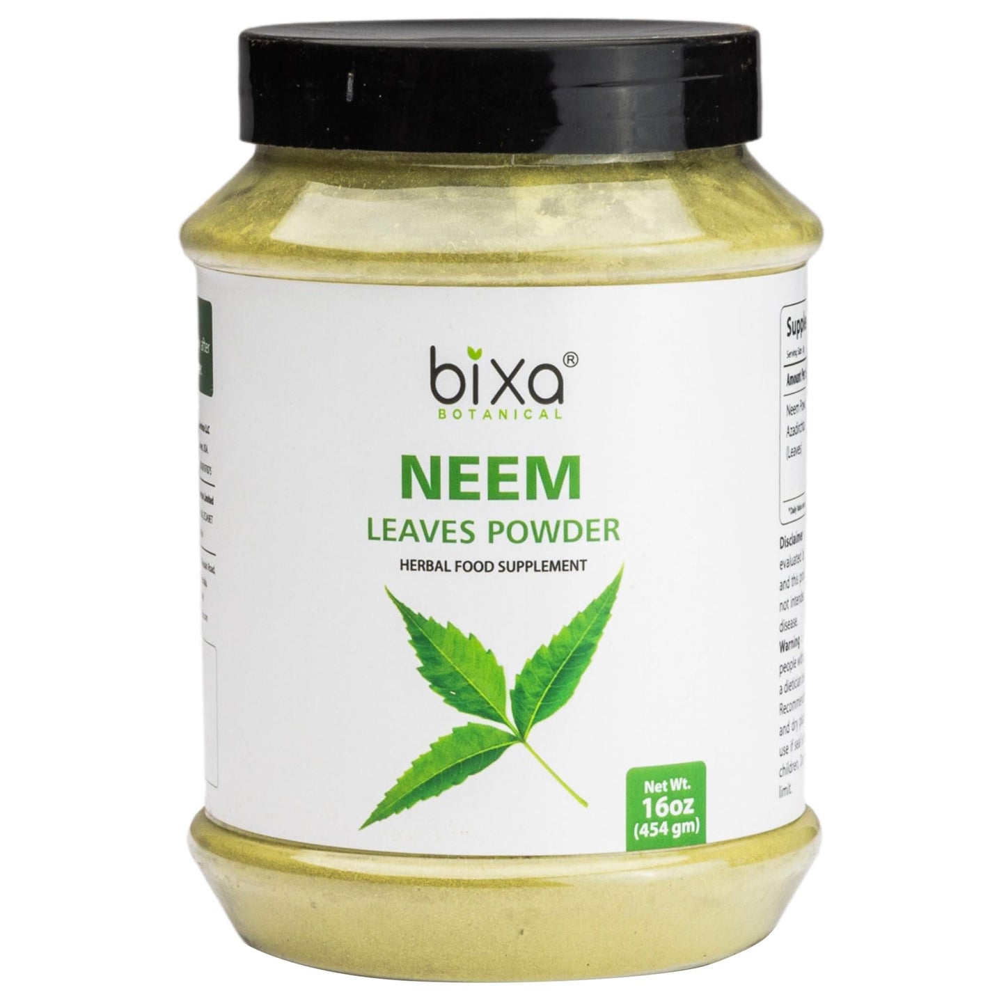 bixa BOTANICAL Neem Leaf Powder 16 Ounce