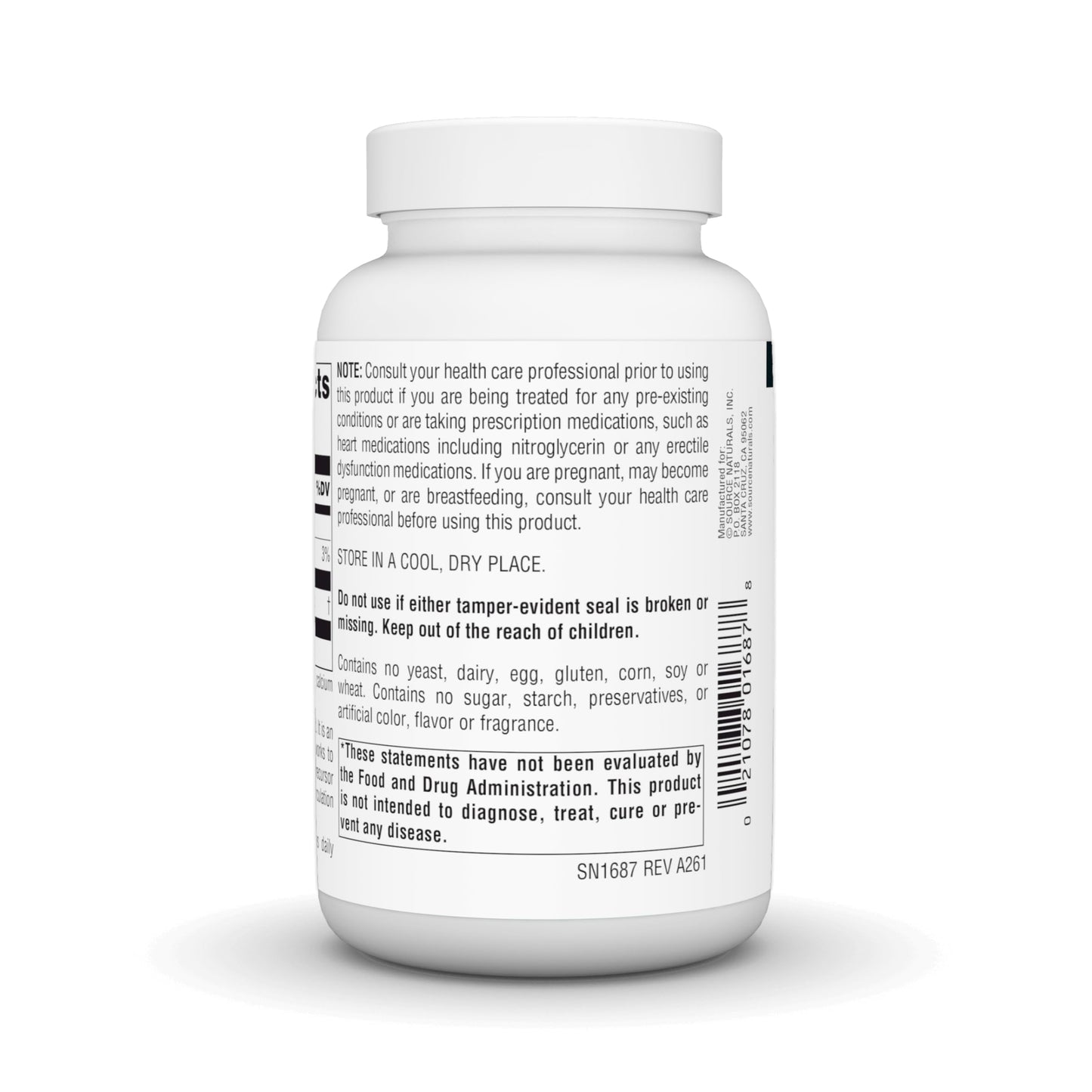 Source Naturals Free Form L-Arginine, 500 mg Capsule, 100 Count