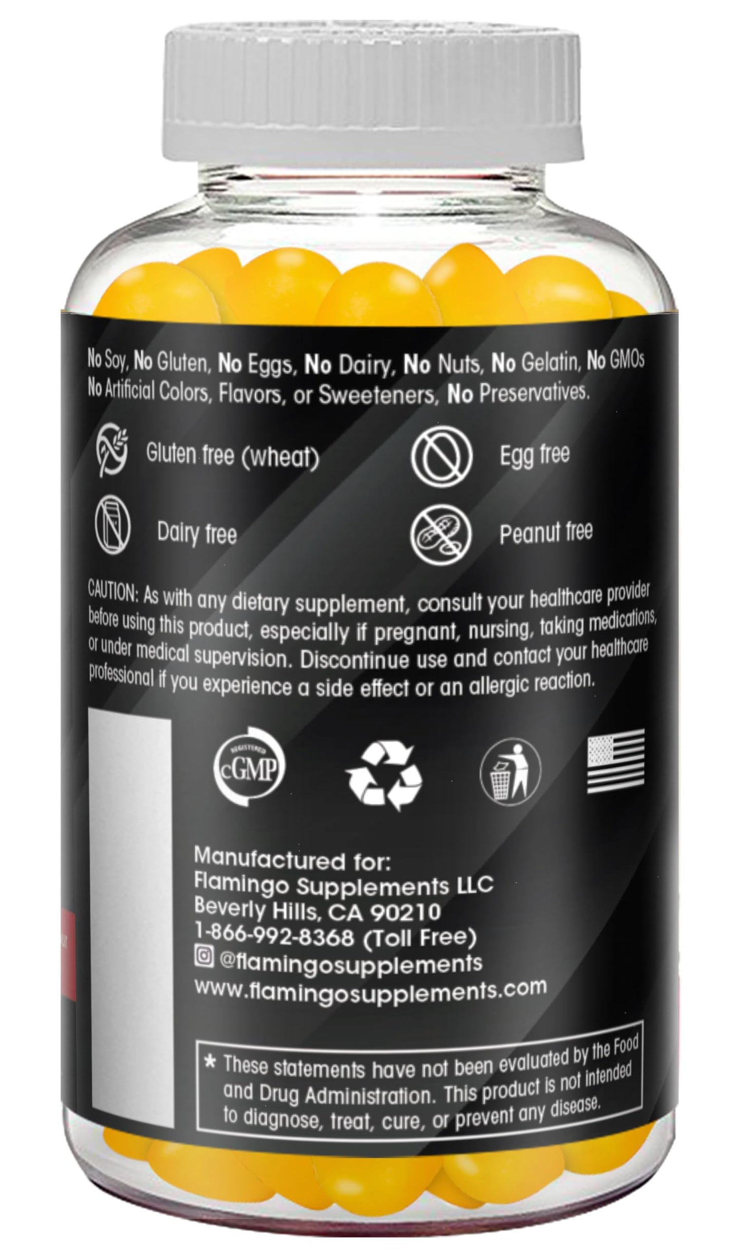 Flamingo Supplements Creatine Monohydrate Gummy 90 Count