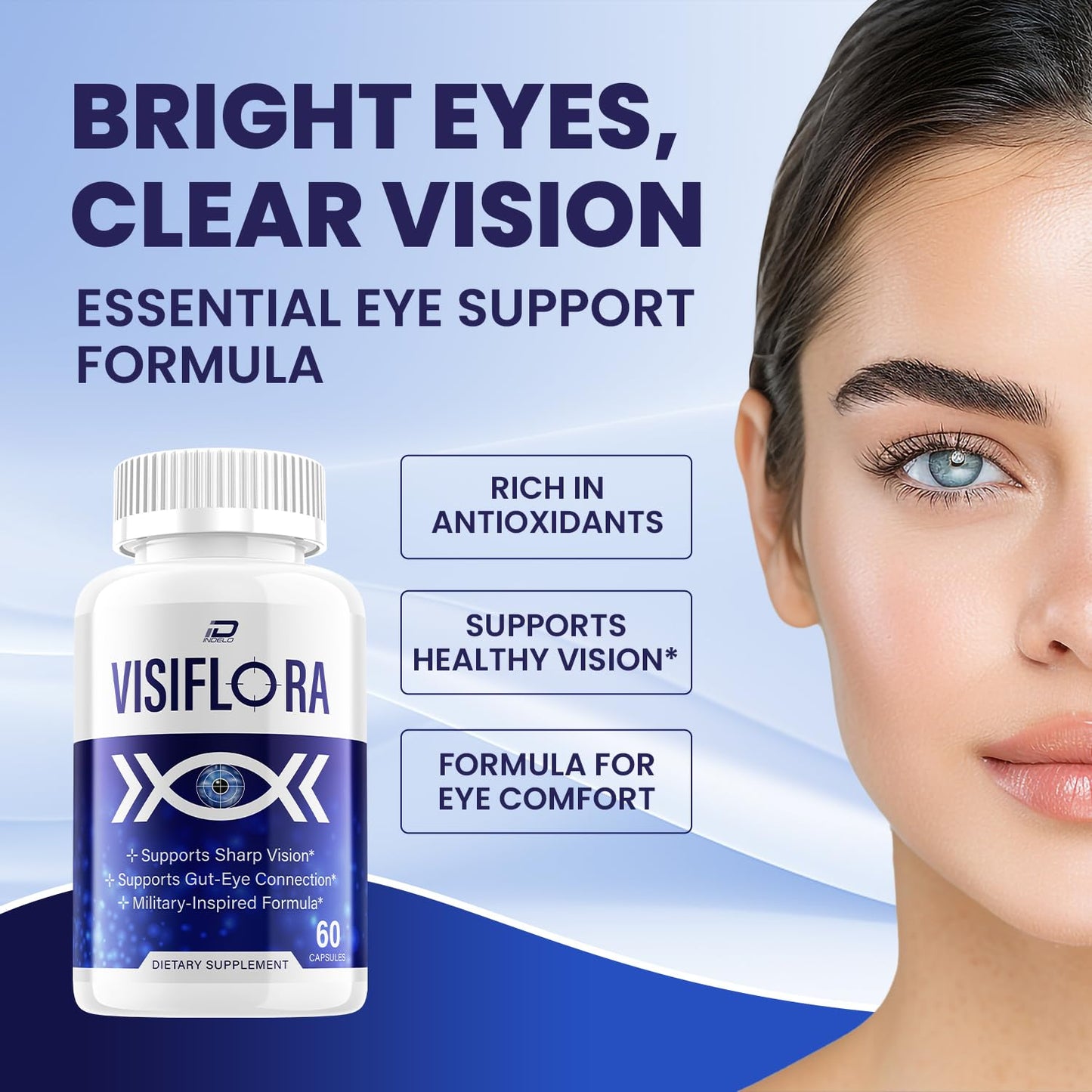 Indelo Visiflora Visual Support Supplement Capsule 180 Capsules