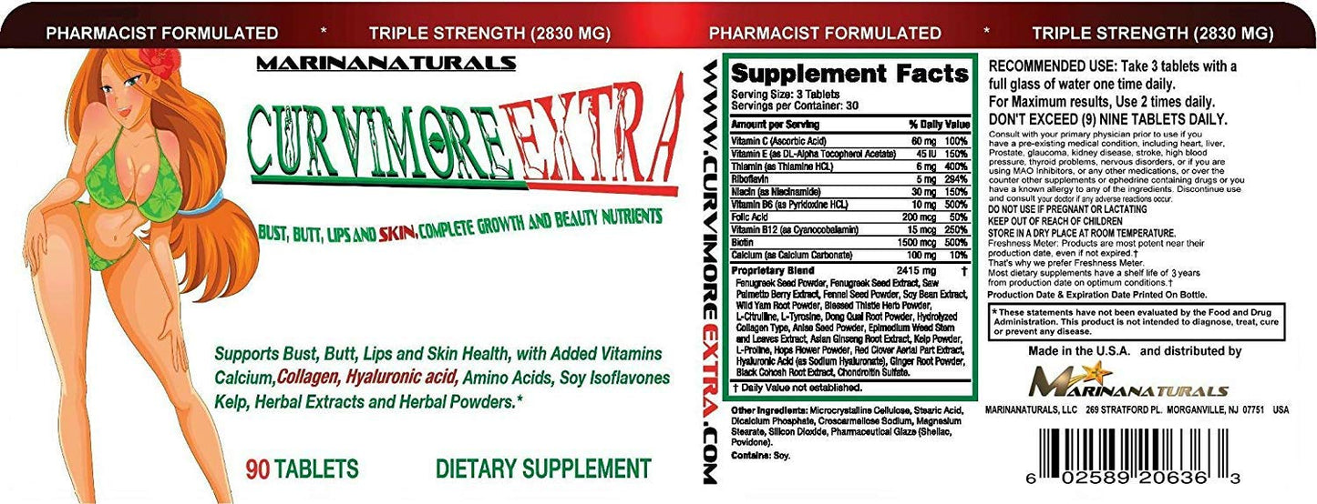 MARINANATURALS CURVIMORE 90 Tablets