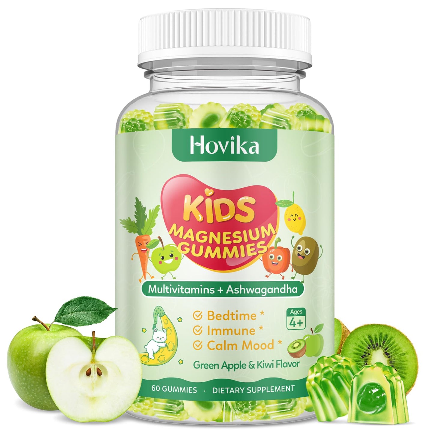 Hovika Magnesium Gummies for Kids Gummy 60 Count
