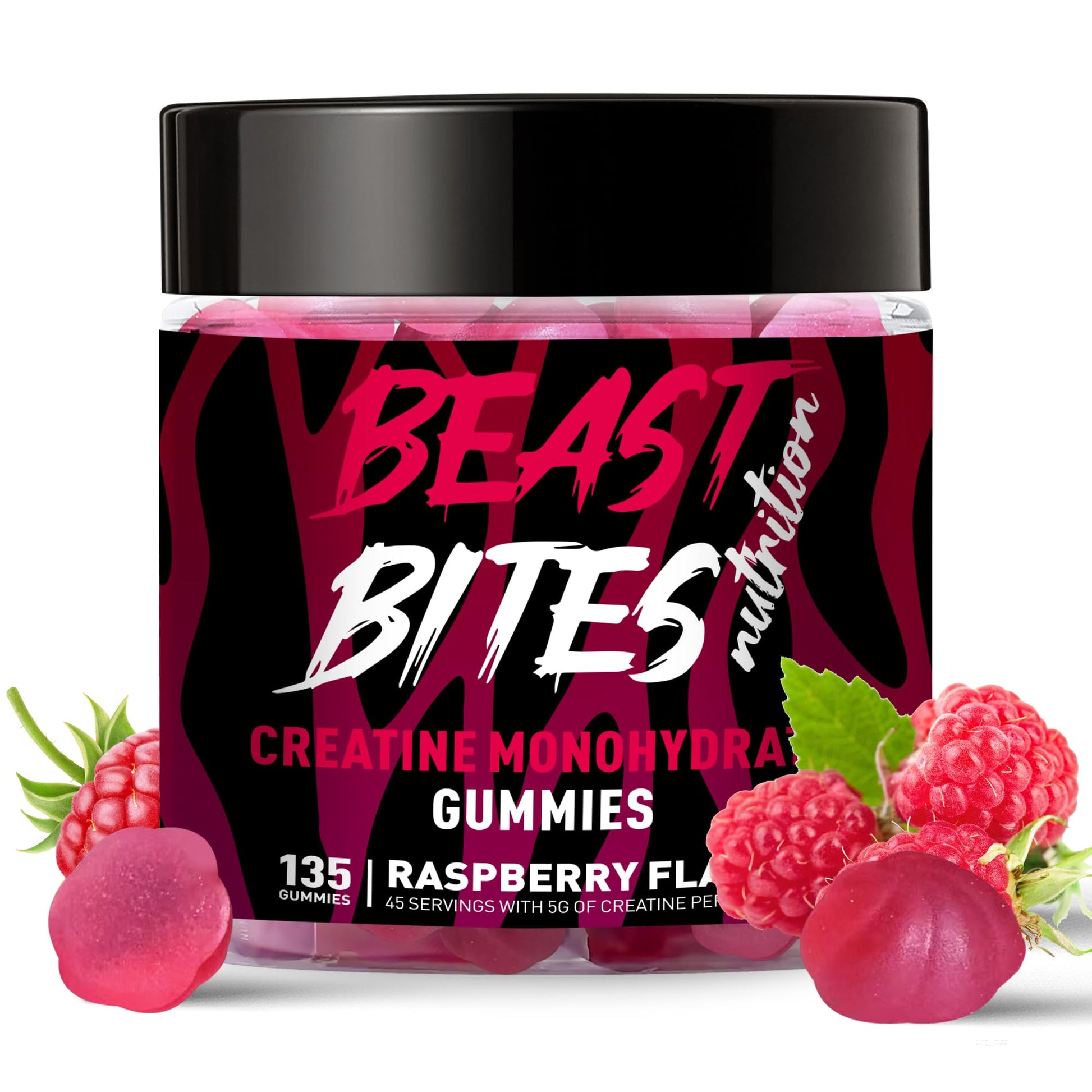 BEAST BITES Nutrition Creatine Monohydrate Gummies, 135 Count
