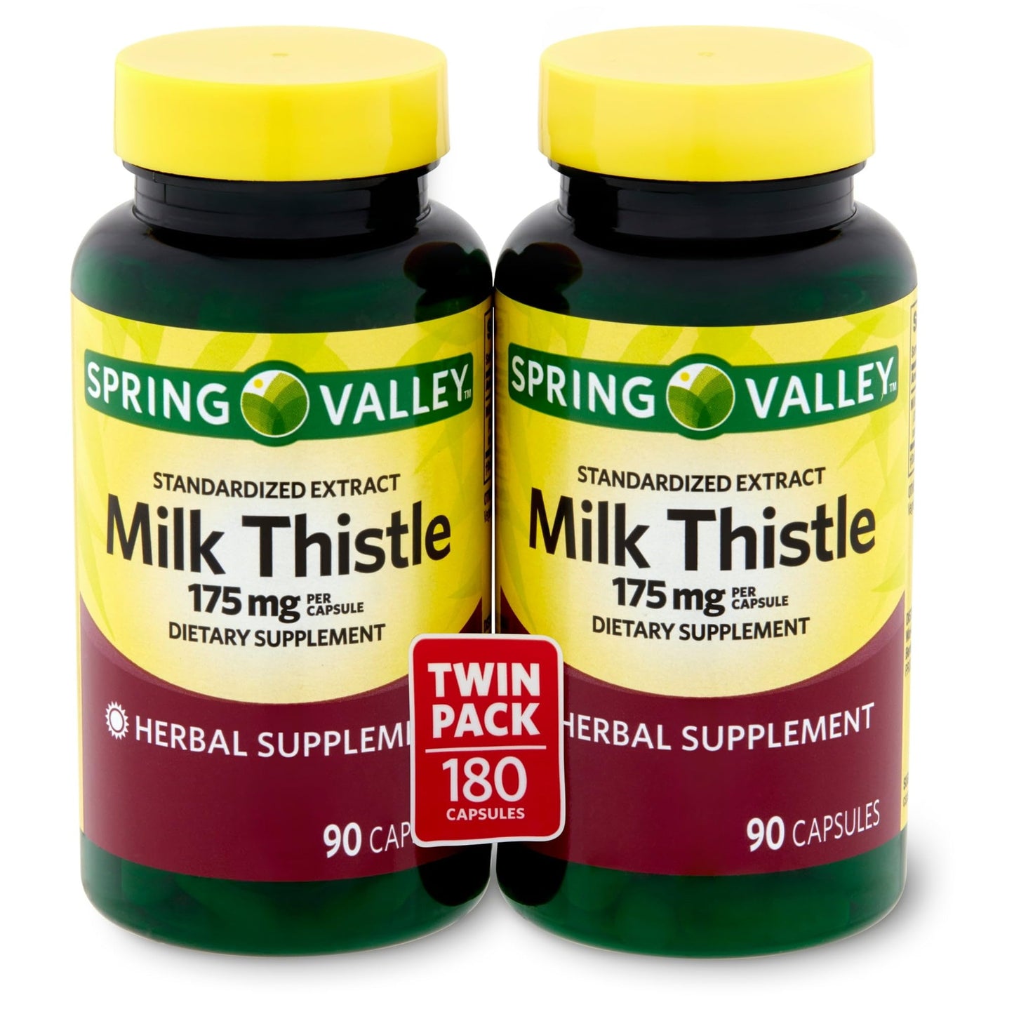 Spring Valley Milk Thistle 175 mg Capsules 180 Count