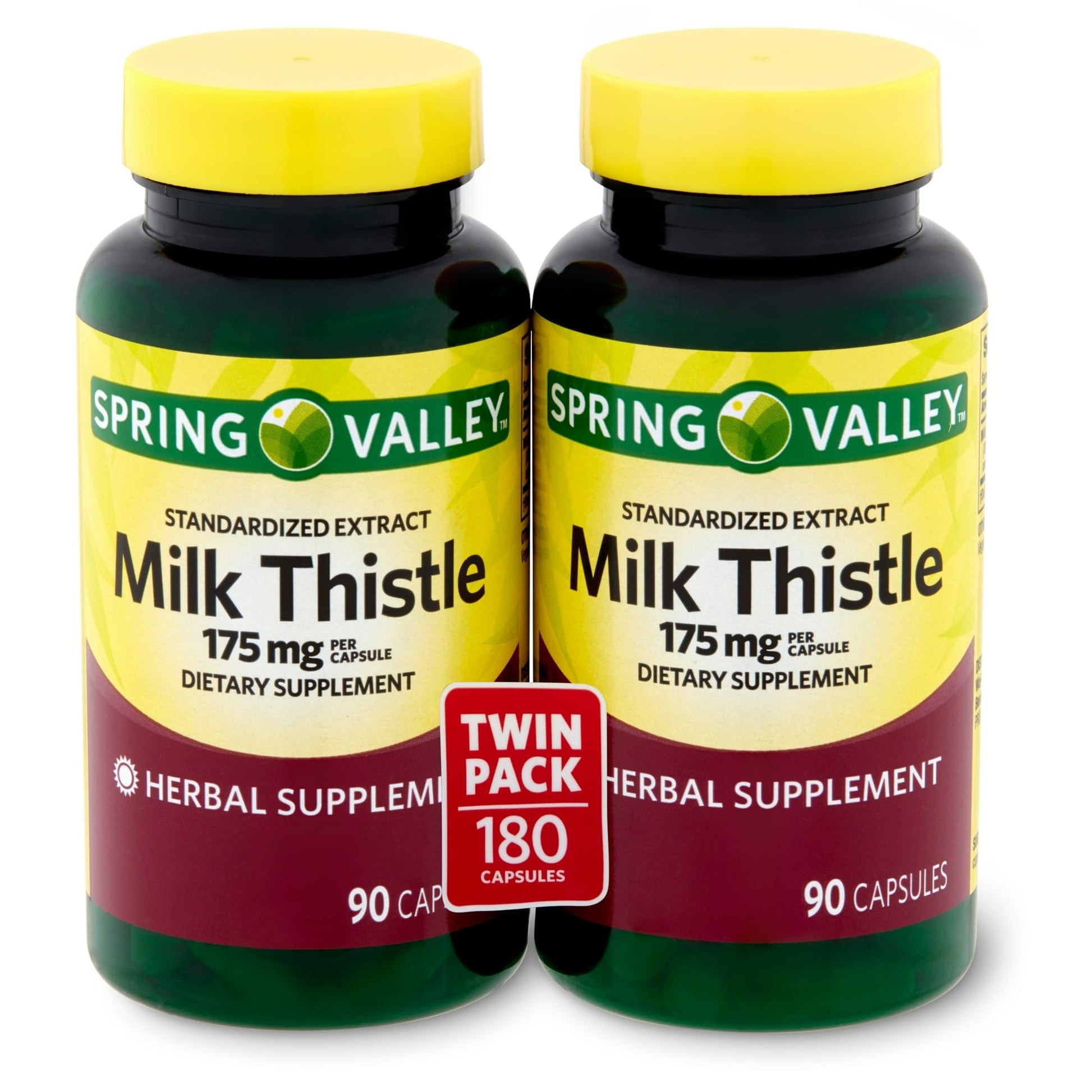Spring Valley Milk Thistle 175 mg Capsules 180 Count