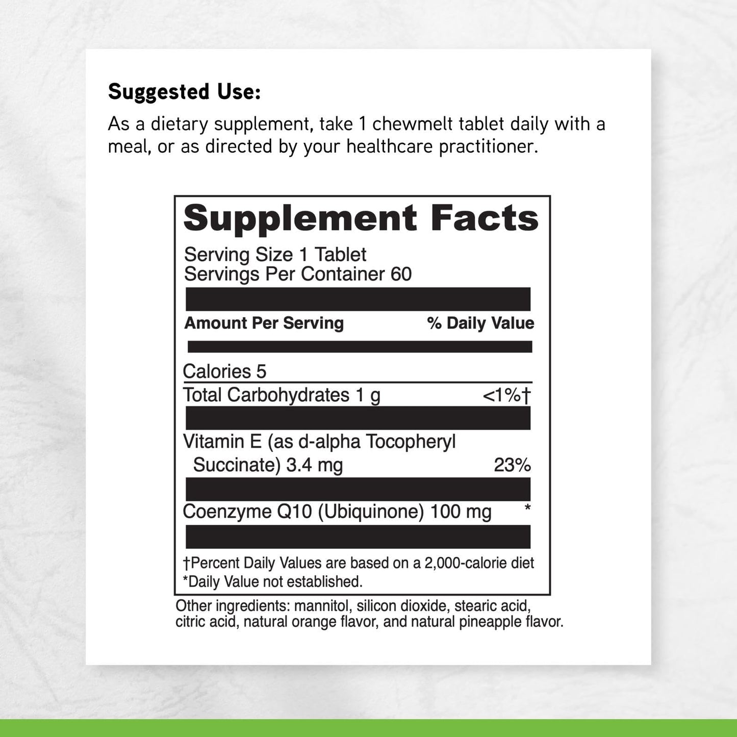 DAVINCI Coenzyme Q10 100mg Tablet, 60 Tablets