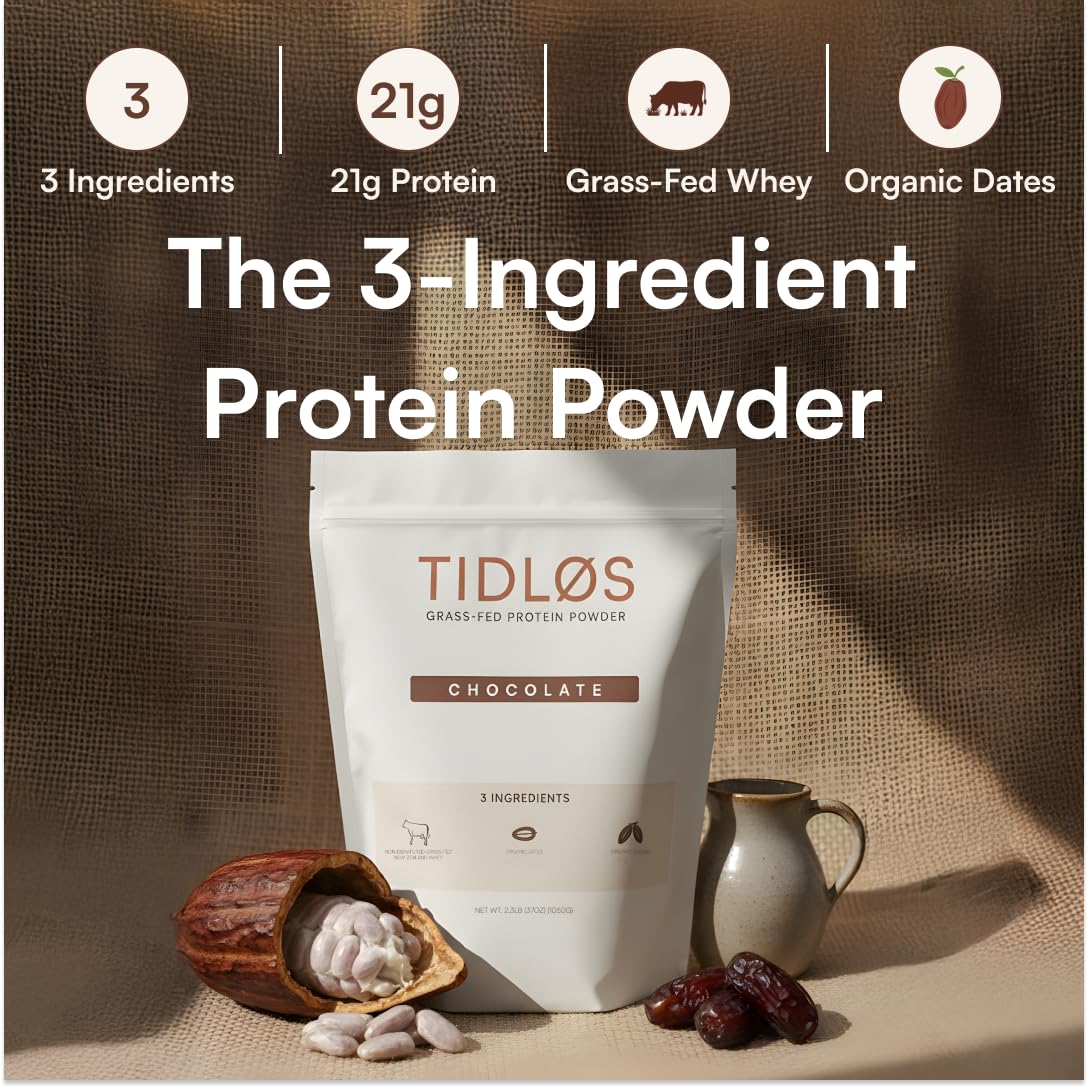 Aplos Modern Nutrition TIDLOS Grass-Fed Protein Powder (Chocolate) 33 Servings