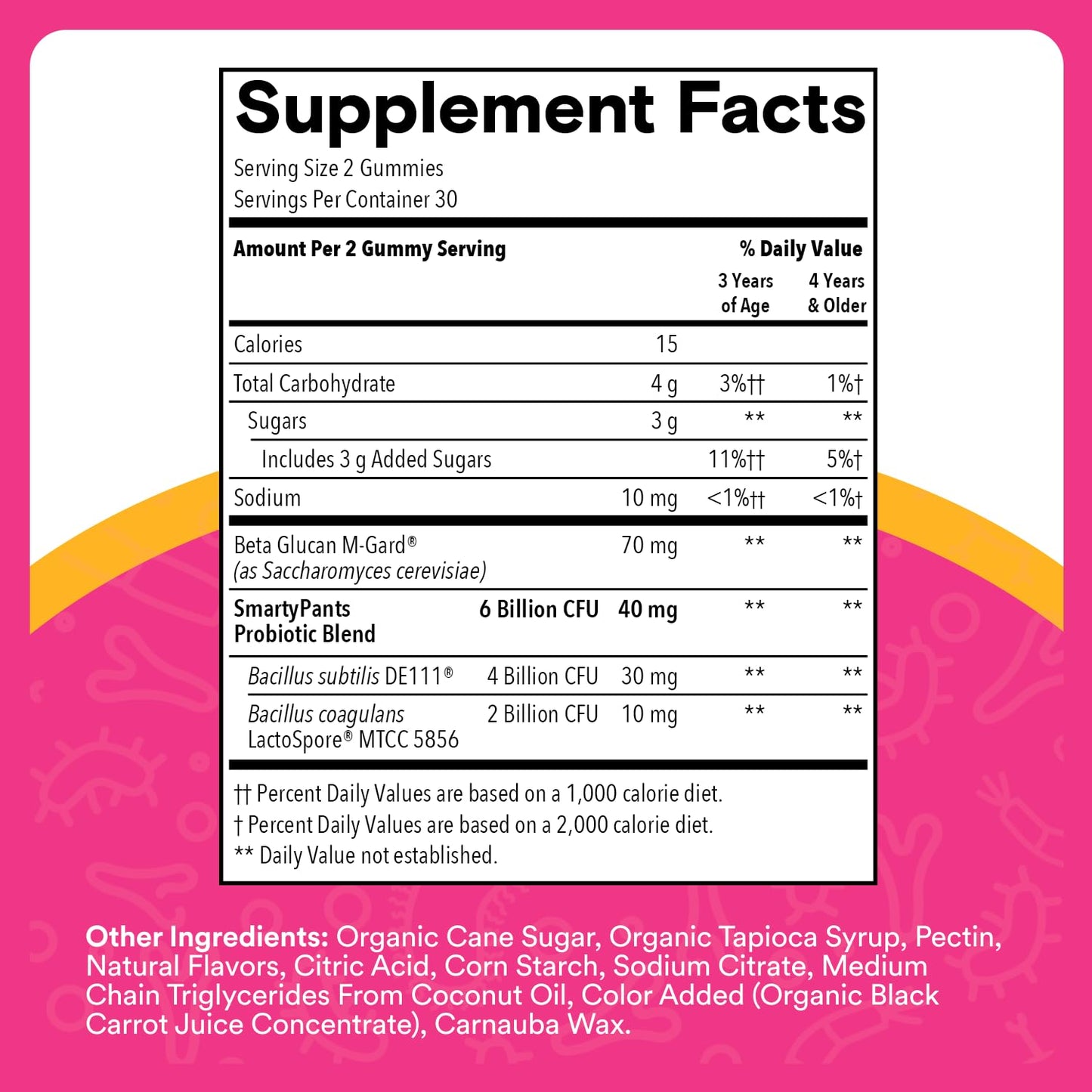 SmartyPants Kids Probiotic & Prebiotic Gummies for Digestive Health, 60 Count