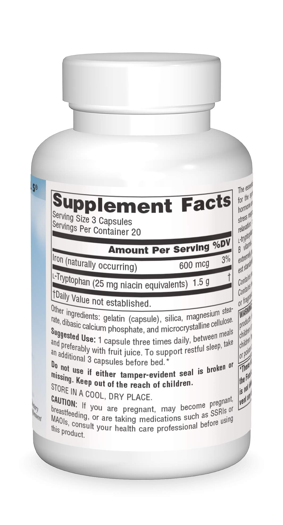 Source Naturals Serene Science L-Tryptophan 500 mg 60 Capsules