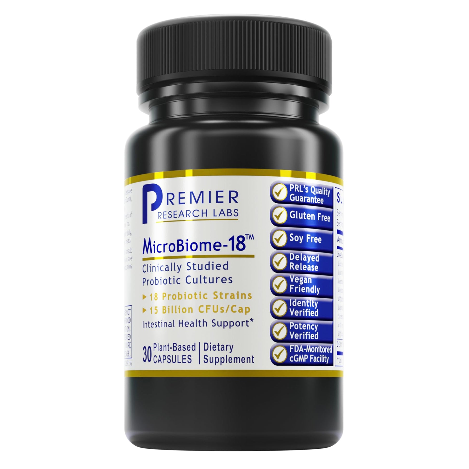 Premier Research Labs MicroBiome-18 Probiotics Capsule, 30 Count