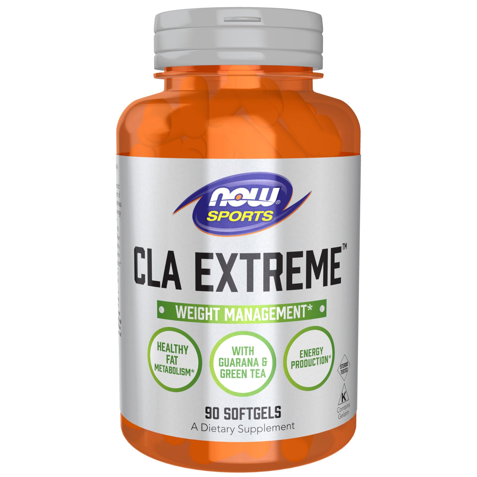 NOW Foods CLA Extreme with Guarana & Green Tea Softgels 90 Softgels