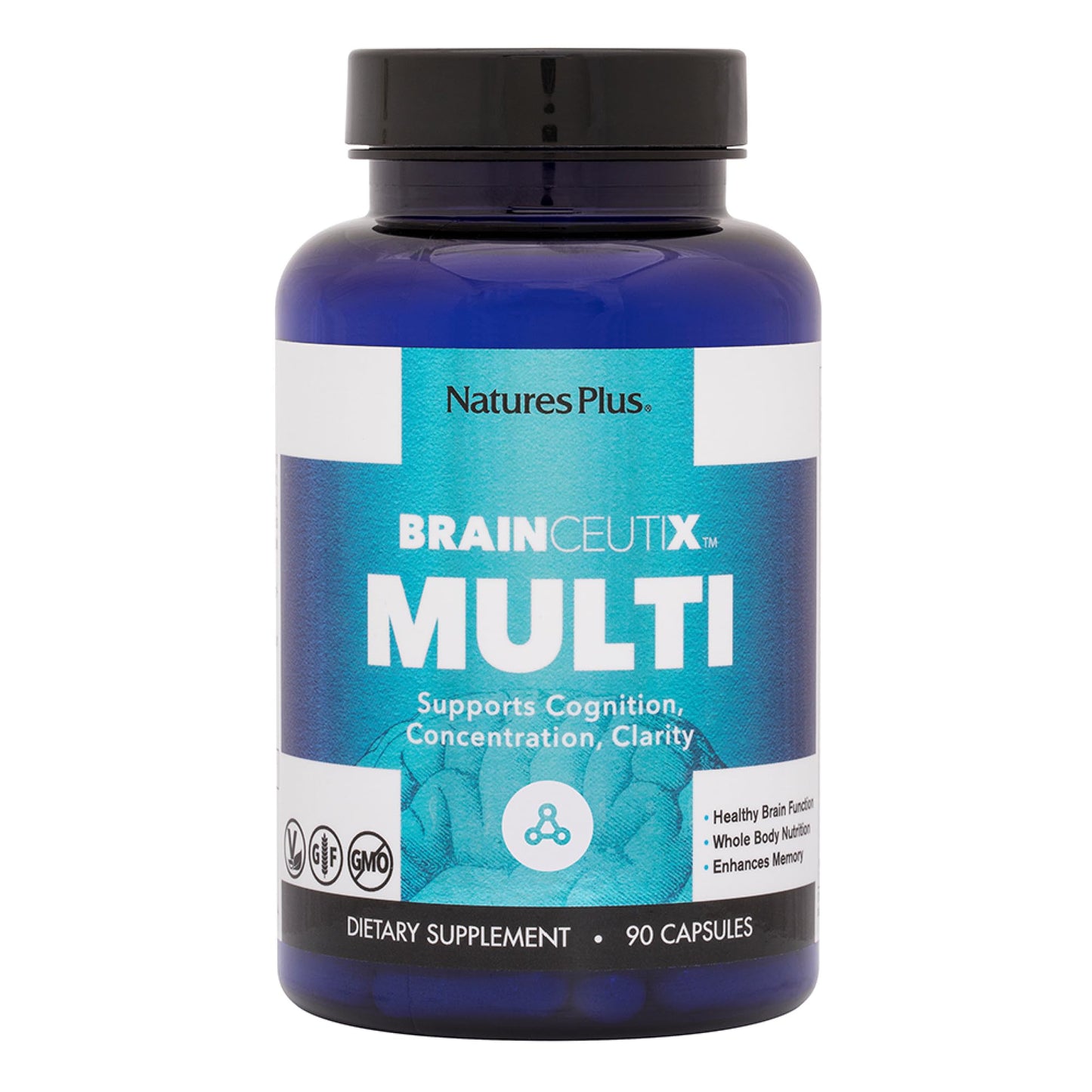 Nature's Plus BrainCeutix Multivitamin Capsules - 90 Capsules