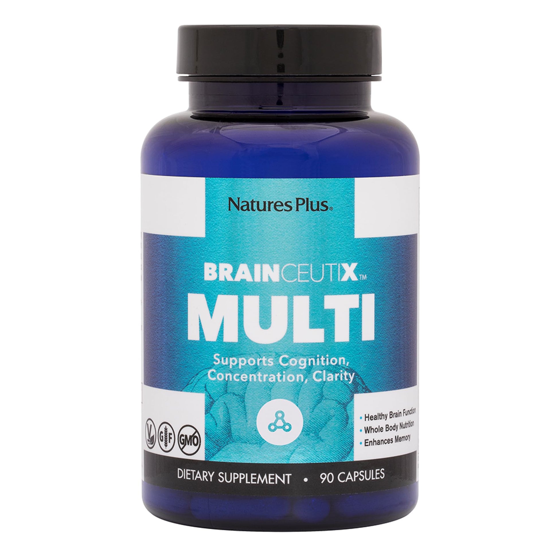 Nature's Plus BrainCeutix Multivitamin Capsules - 90 Capsules