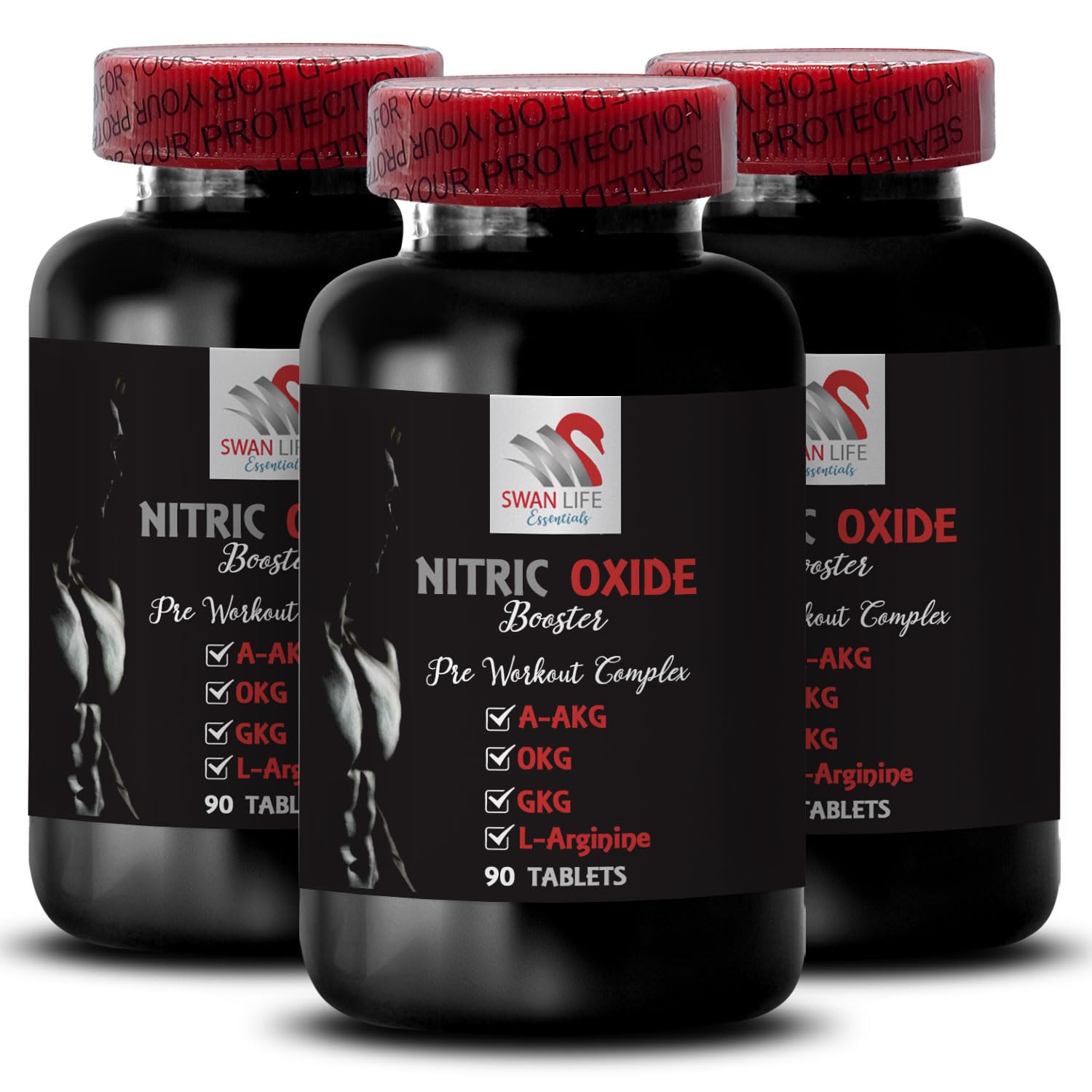 SWAN LIFE ESSENTIALS Ornithine Alpha-Ketoglutarate OKG Nitric Oxide Booster L-Arginine, 270 Tablets