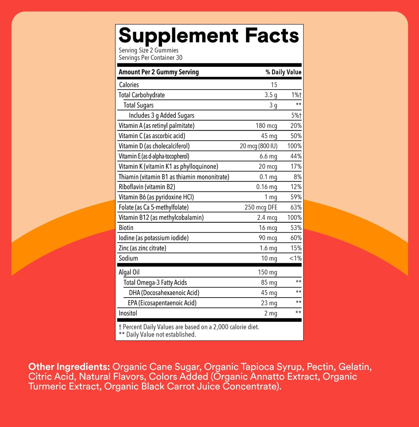 SmartyPants Toy Story 5 by Disney Pixar Kids Multivitamin Gummies, Omega 3 DHA EPA, Vitamin D, C, B12, E, Zinc and Iodine, Clean Label, Gluten Free, Mixed Fruit Flavors, 30 Day Supply, 60 Gummies