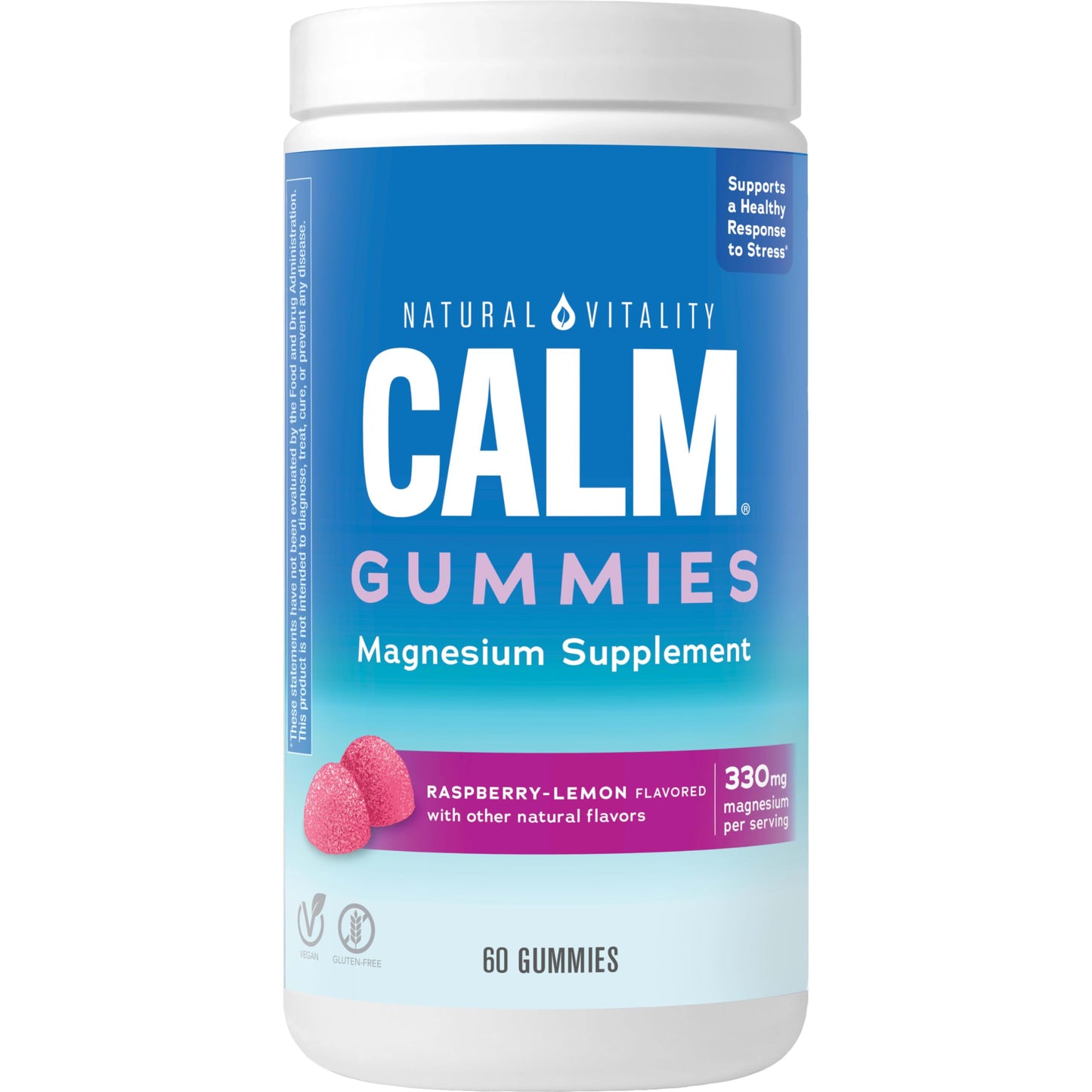 Natural Vitality CALM Magnesium Citrate Supplement Gummies 60