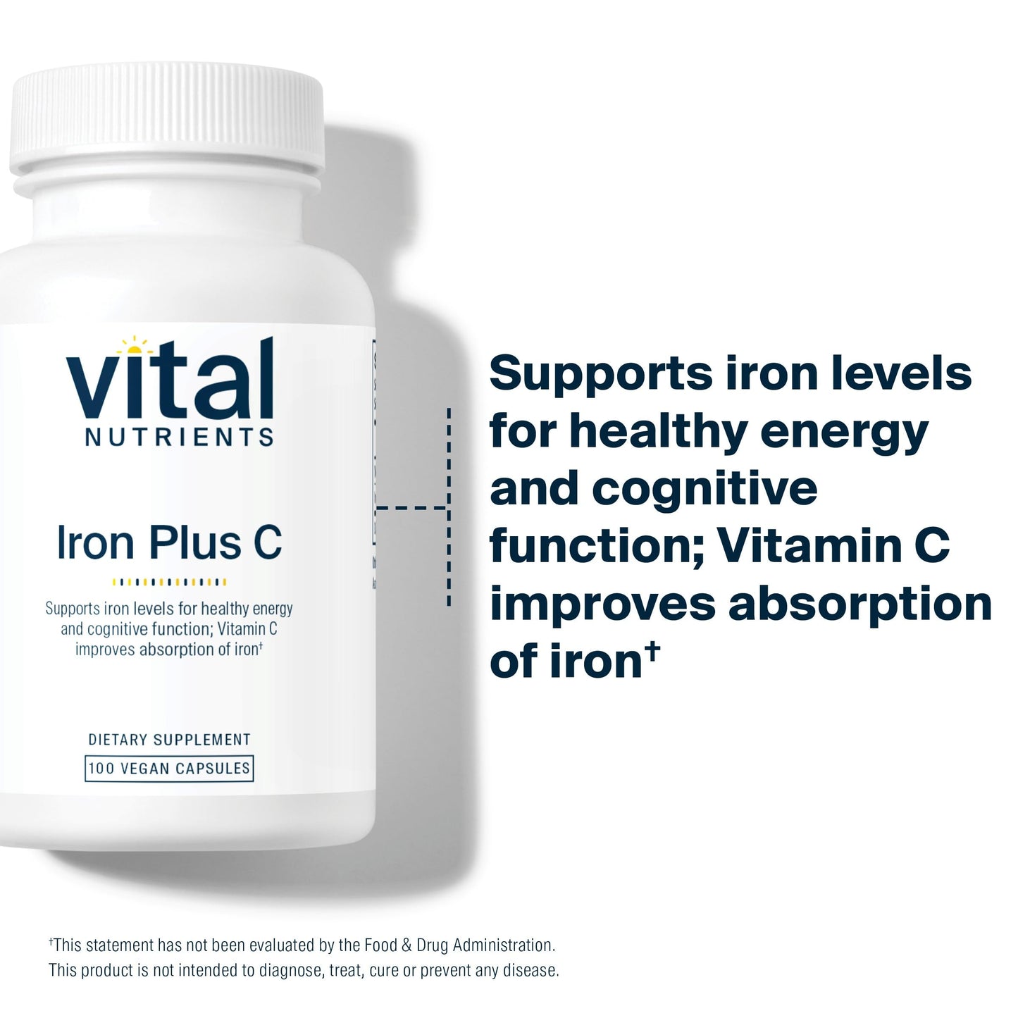 Vital Nutrients Iron Plus C Capsule 100 Capsules